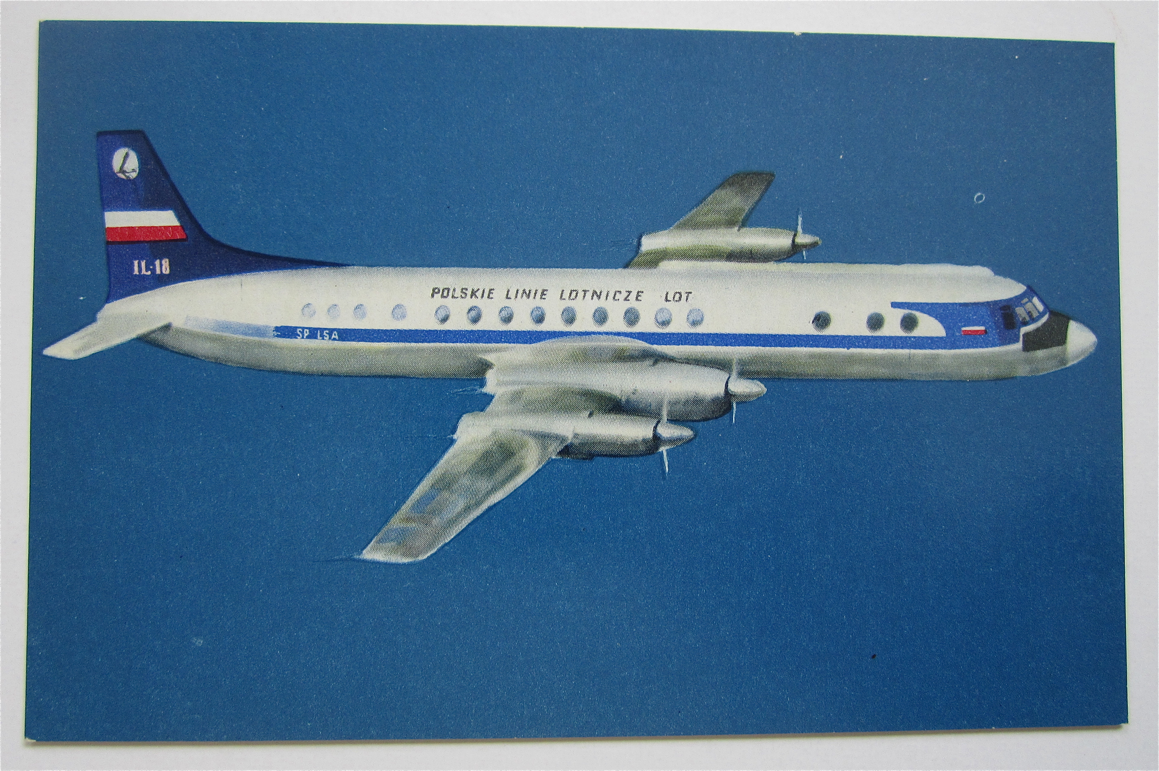 The Turboprop Airliner IIyushin 18 Postcard