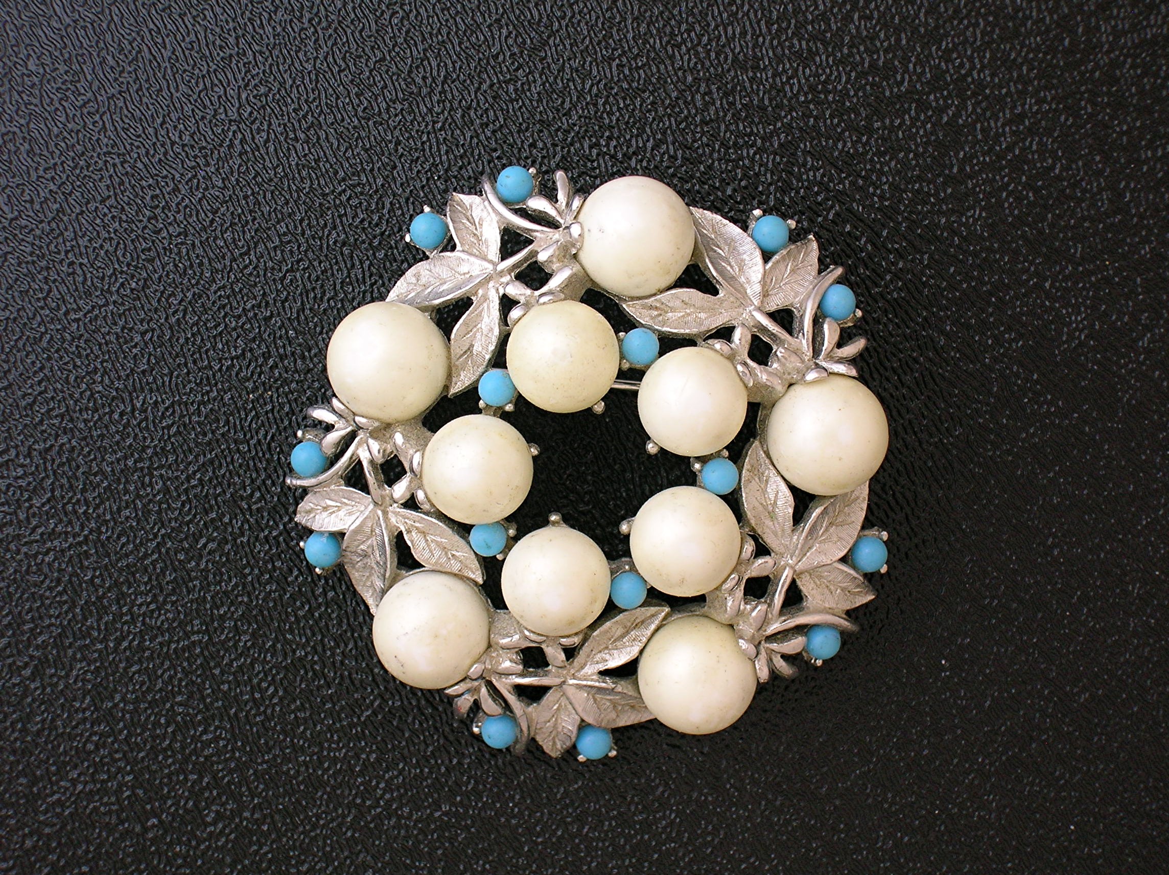 Pearl and Turquoise SARAH COVENTRY Brooch