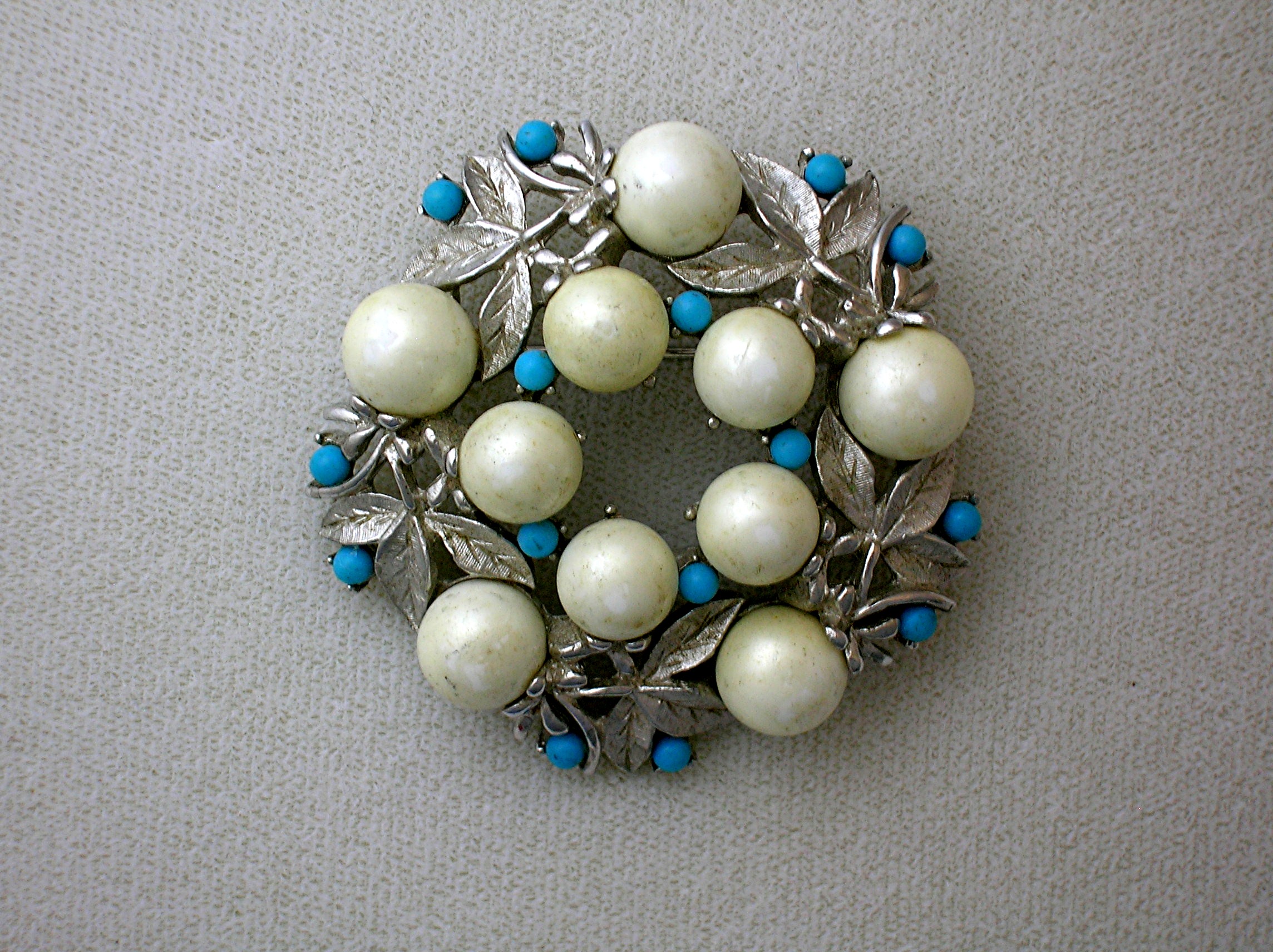 Pearl and Turquoise SARAH COVENTRY Brooch