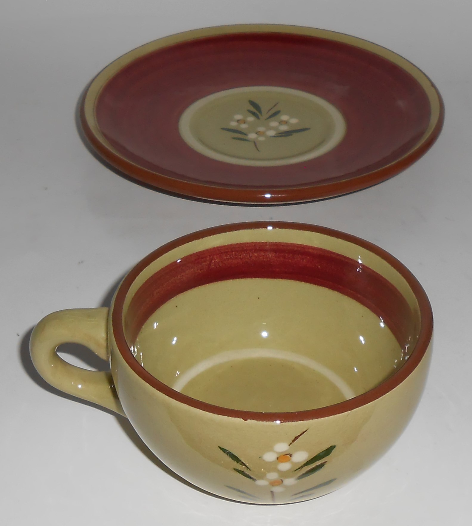 Stangl Pottery Magnolia Cup & Saucer Set