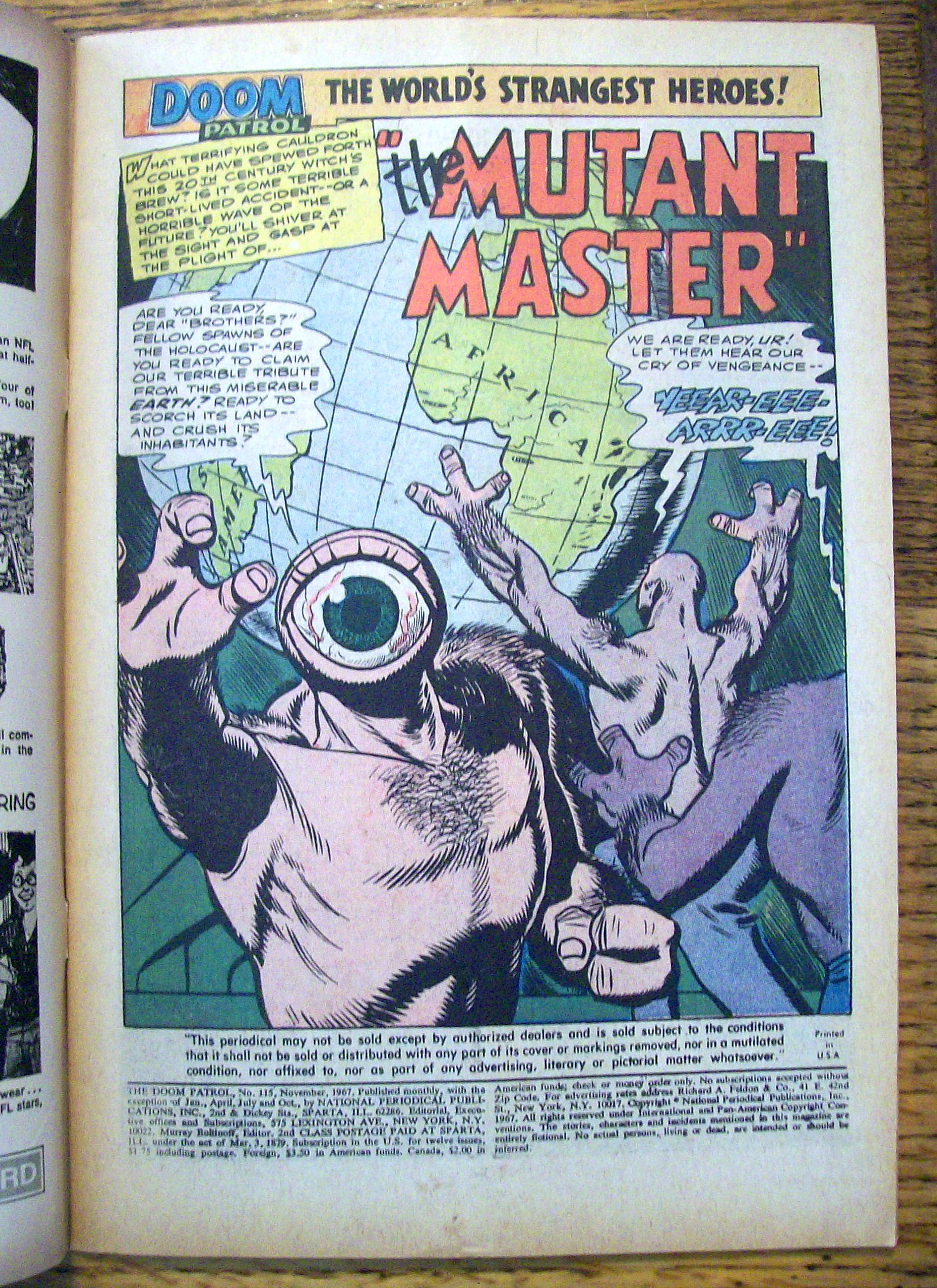 The Doom Patrol Comic #115 - November 1967