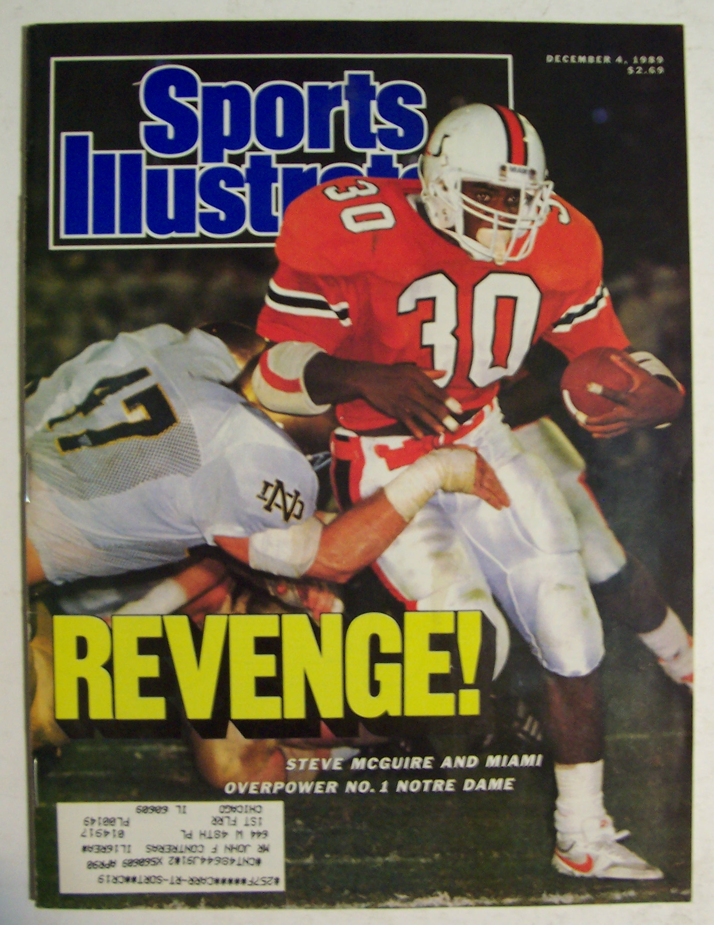 Sports Illustrated-December 4, 1989-Steve McGuire