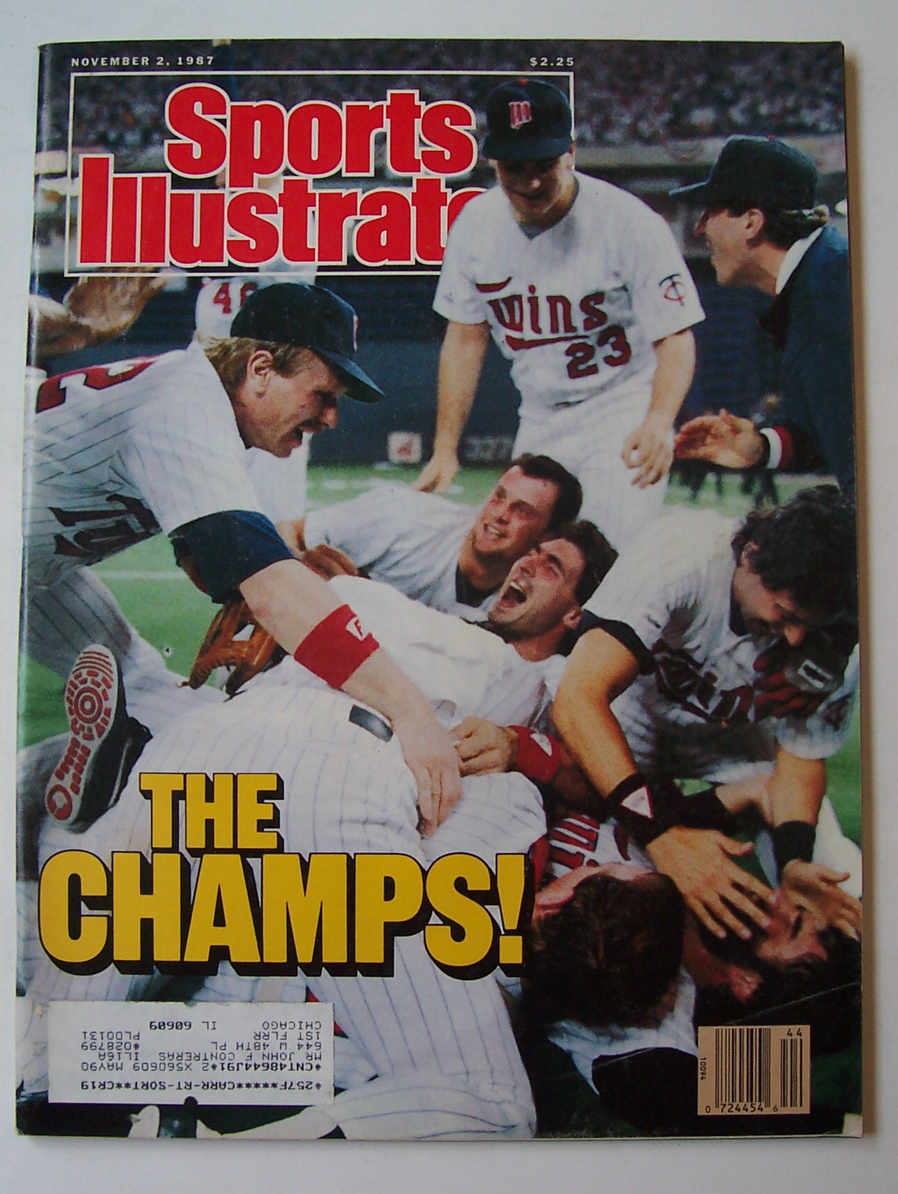 Sports Illustrated Magazine - November 2, 1987 - Champs