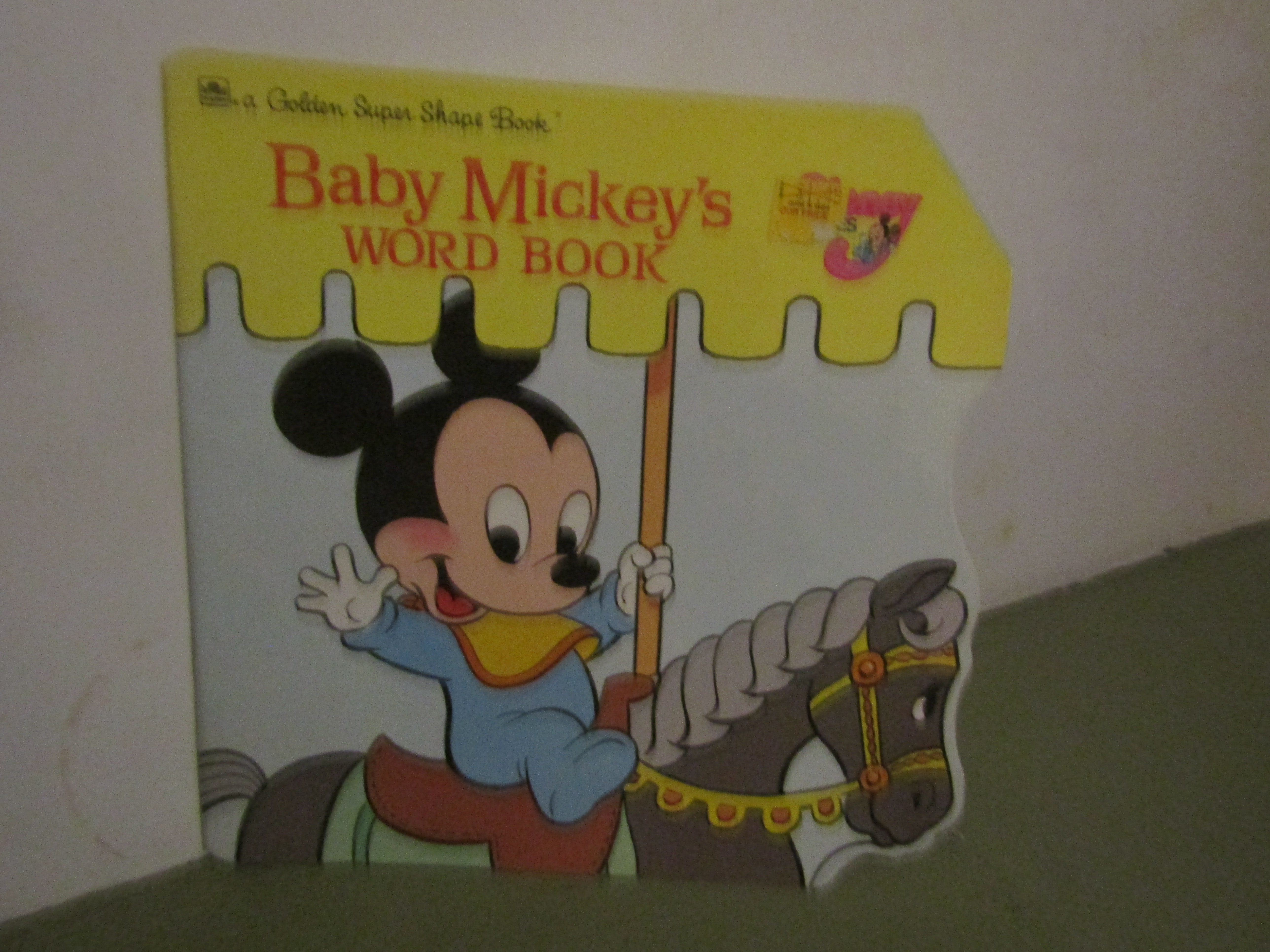 Disney Golden Shape Book Baby Mickey's Word Book