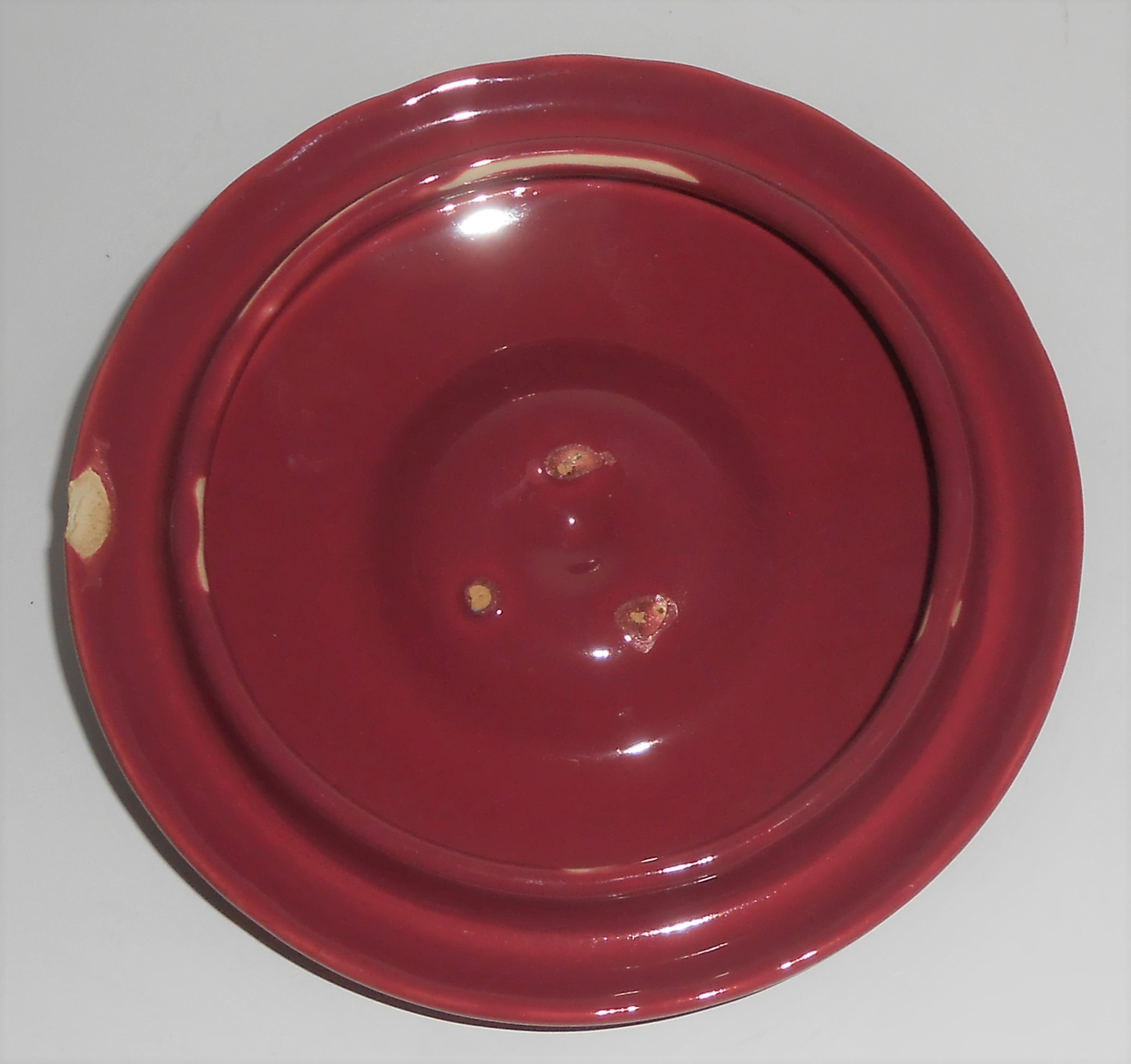 Coors Pottery Rosebud Red Small Dutch Casserole Lid