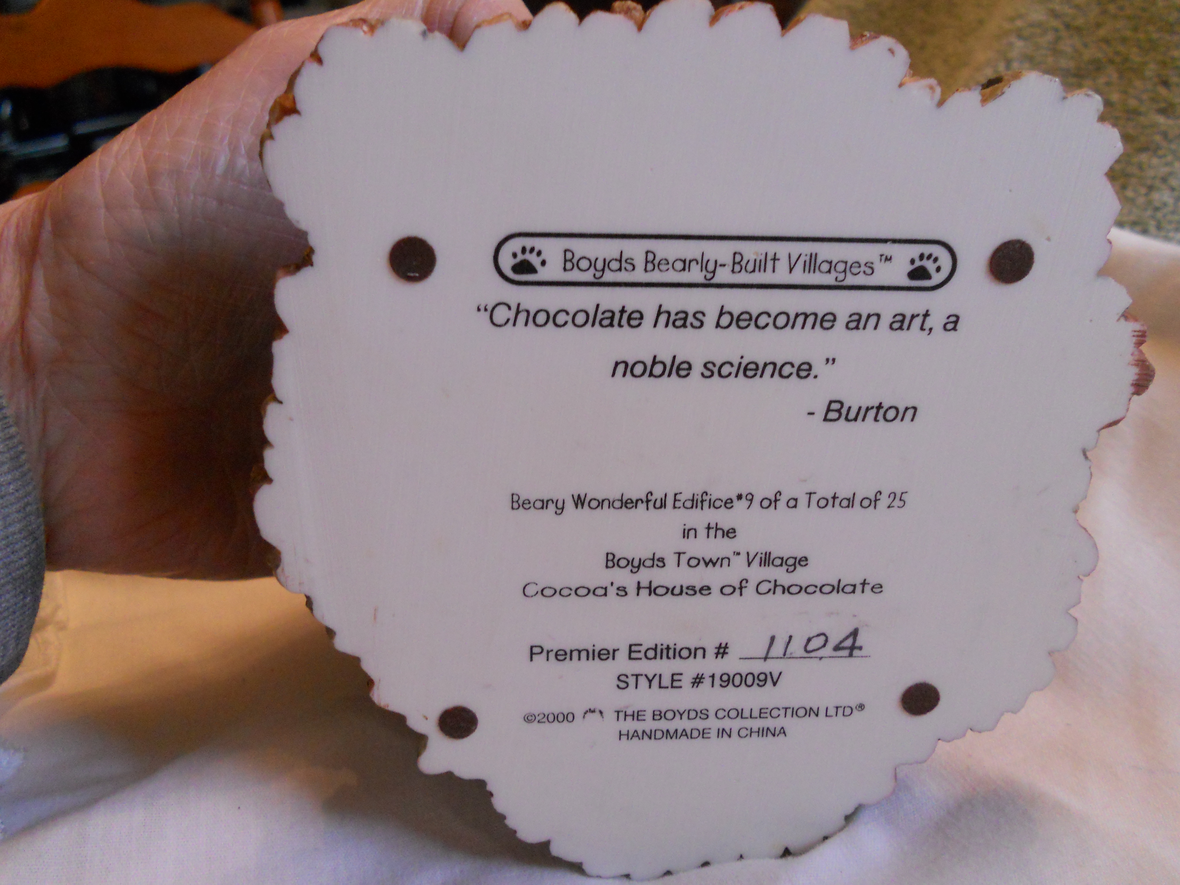 Boyd's Bearly Built Cocoas House of Chocolate