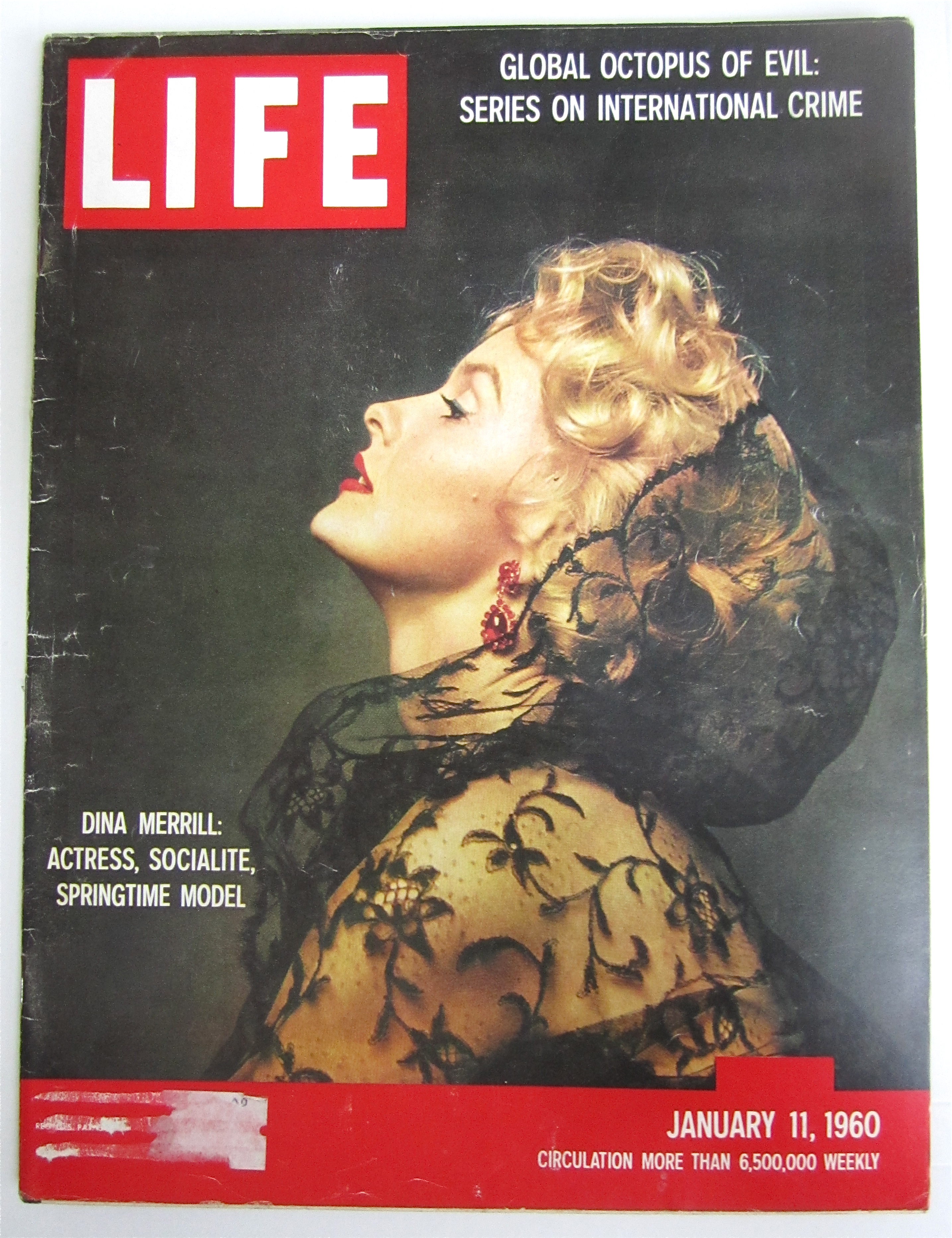 Life Magazine January 11, 1960 Dina Merrill