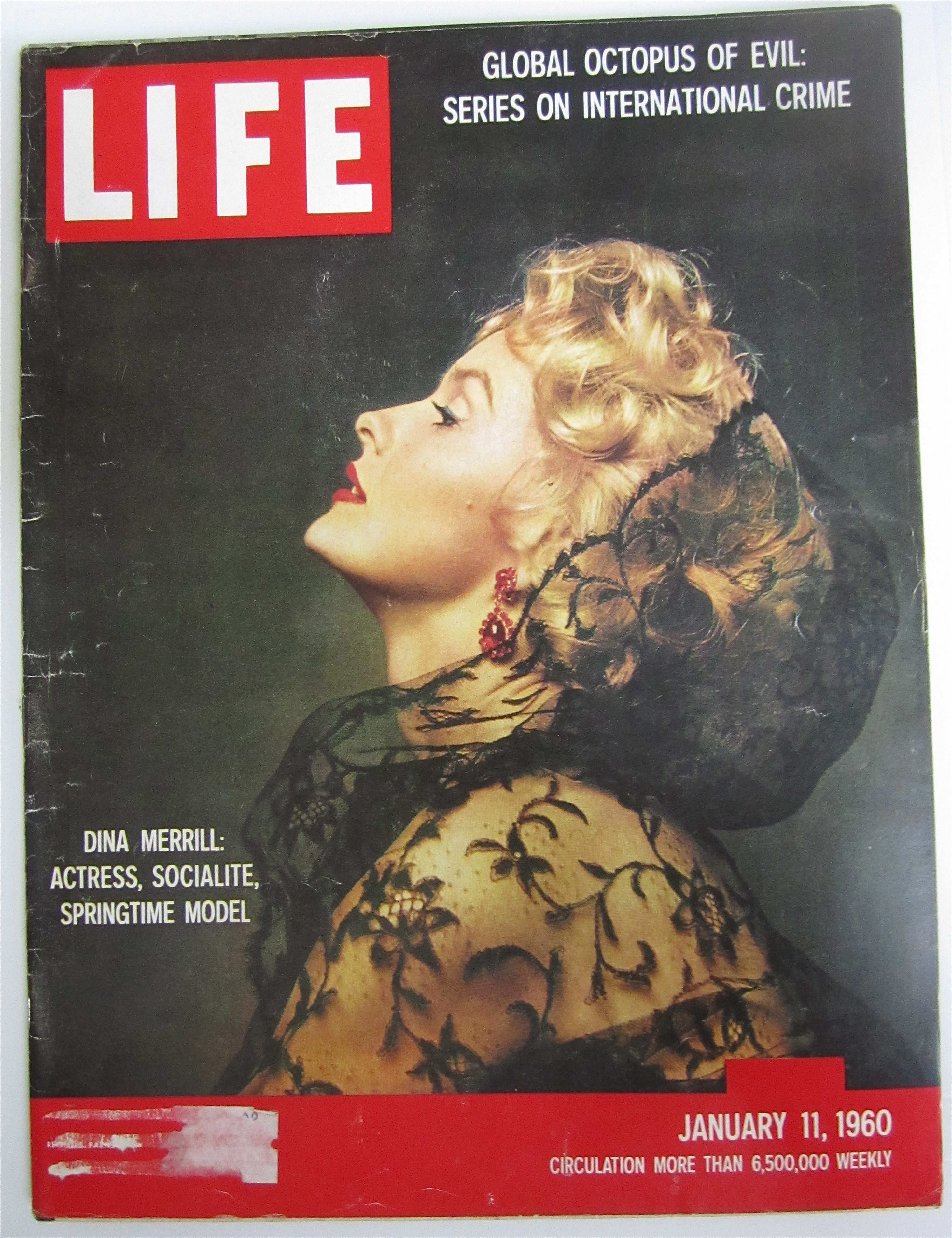 Life Magazine January 11, 1960 Dina Merrill