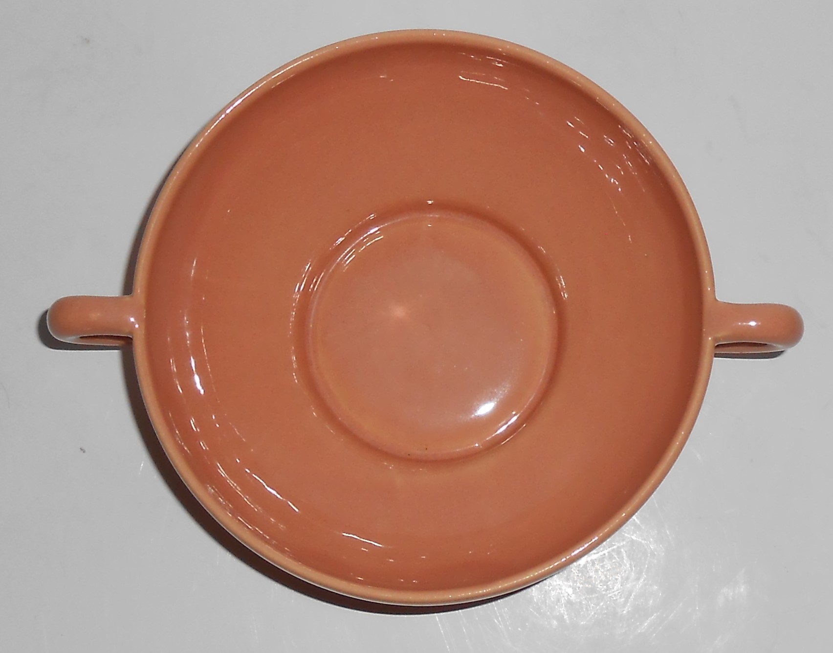 Franciscan Pottery El Patio Gloss Coral Cream Soup Bowl