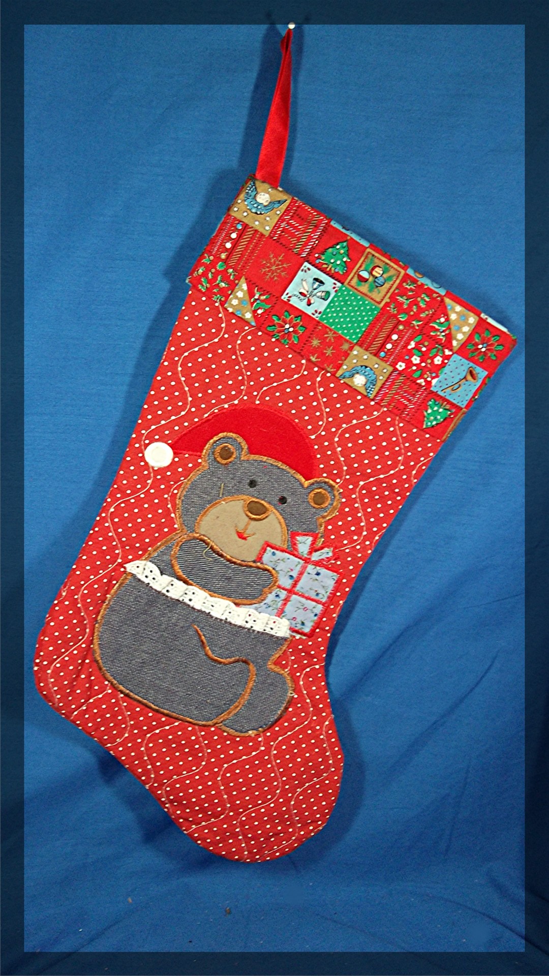 Christmas Stocking, Teddy Bear