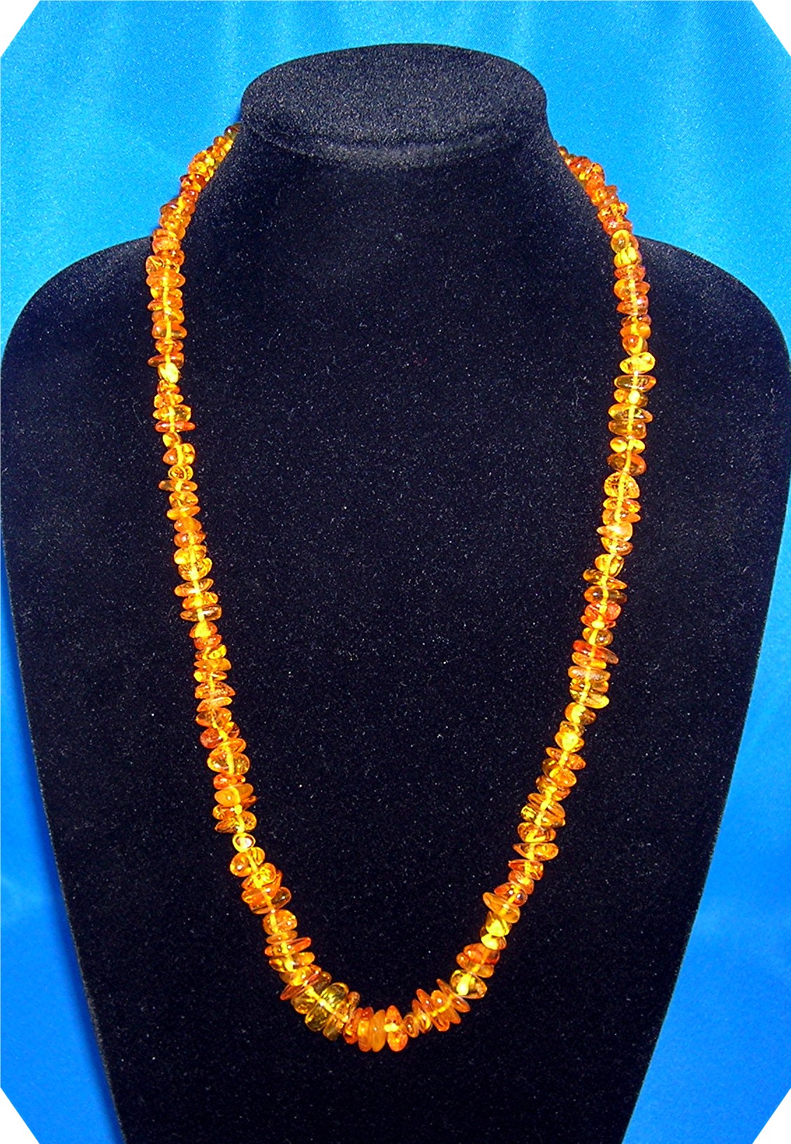 Golden Amber Nugget Necklace