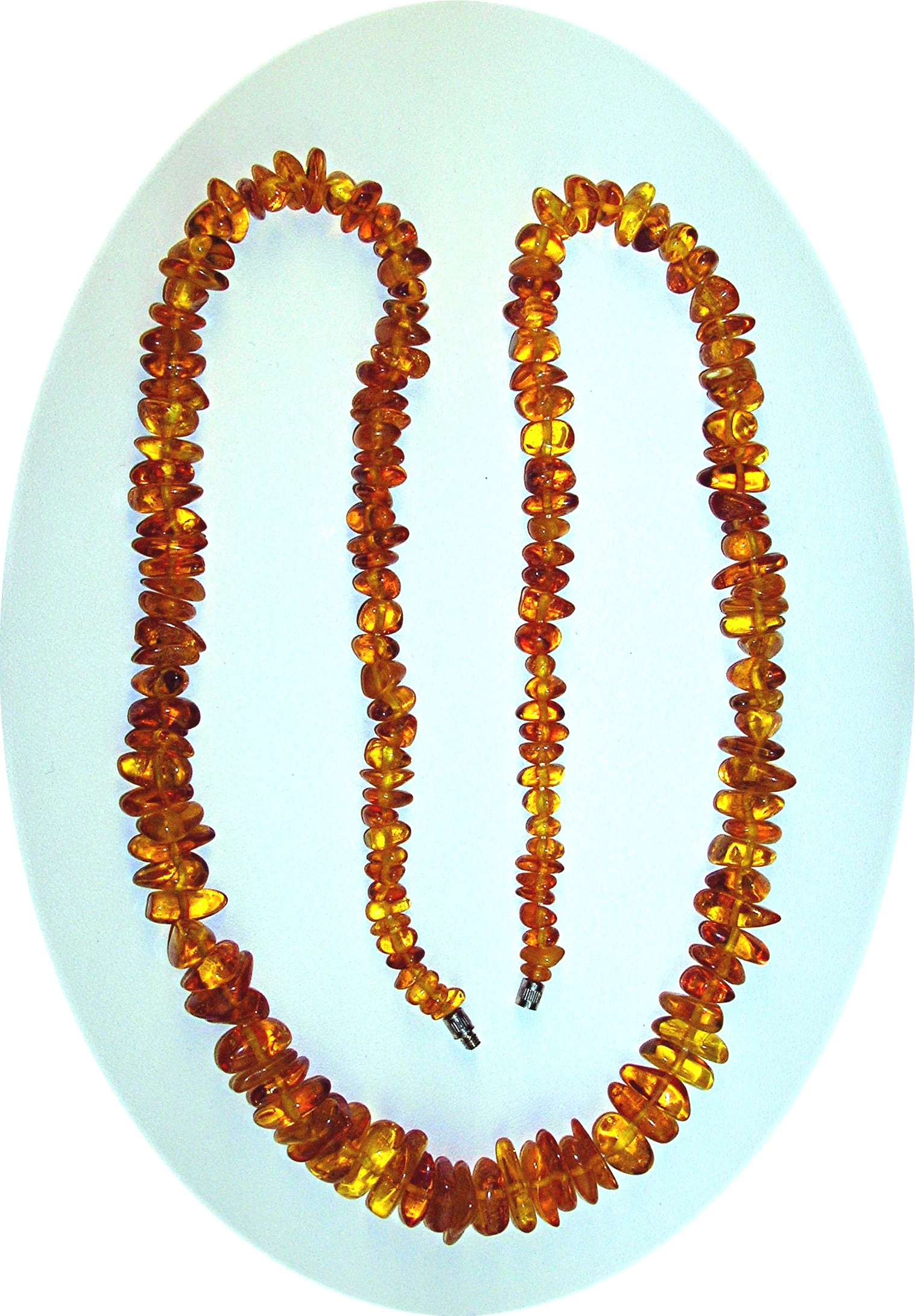Golden Amber Nugget Necklace