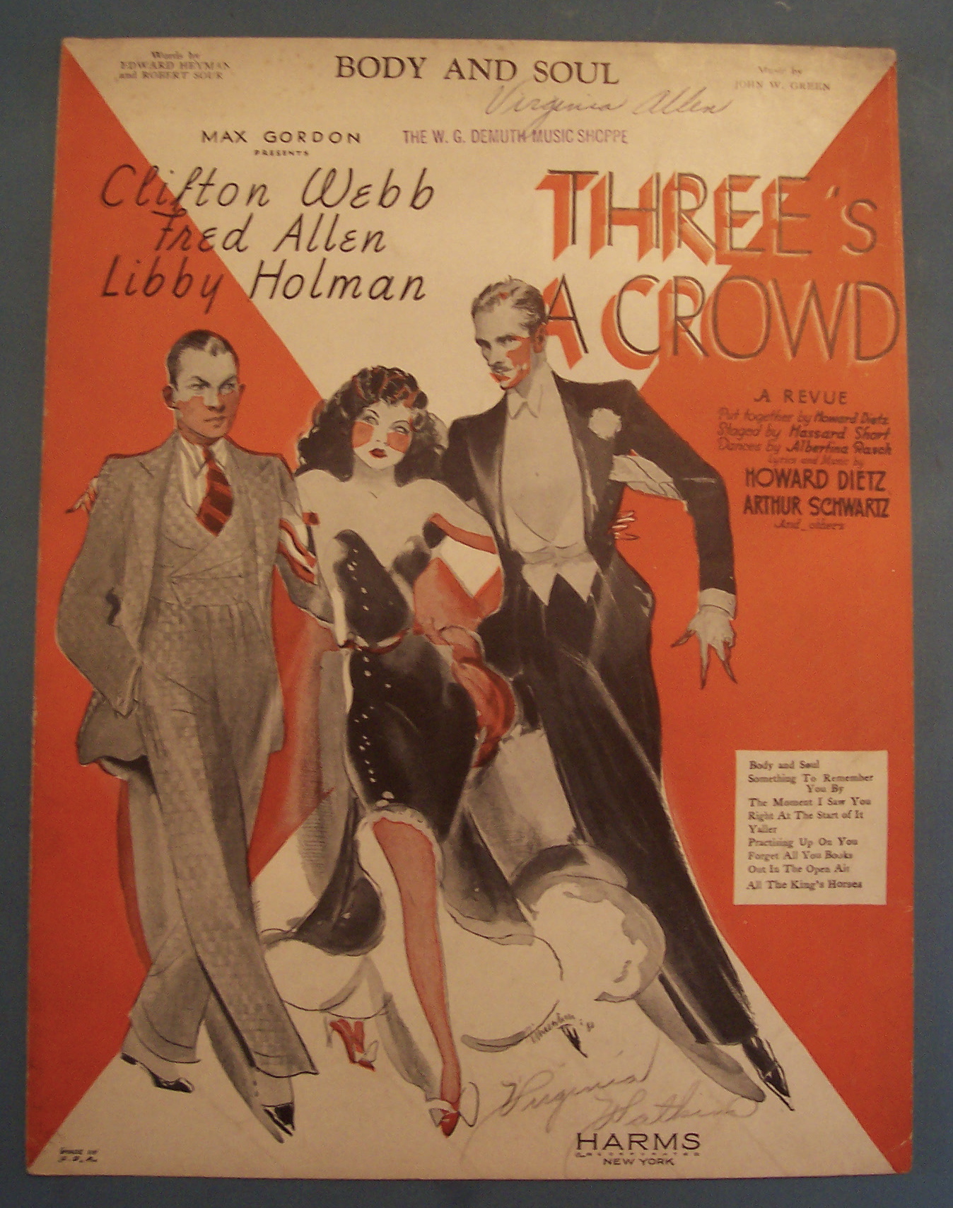 Sheet Music For 1930 Body And Soul