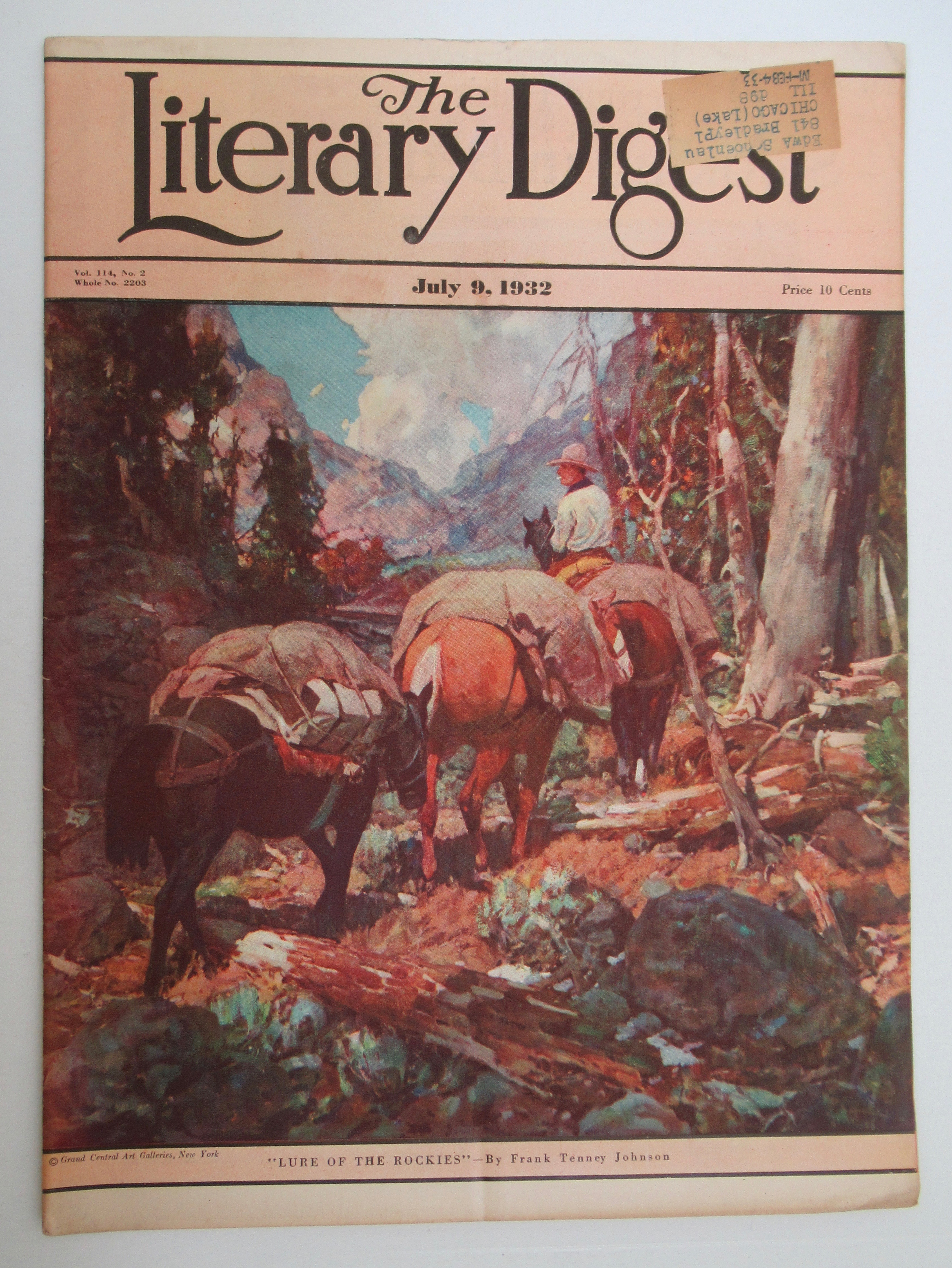 Literary Digest Magazine July 9, 1932