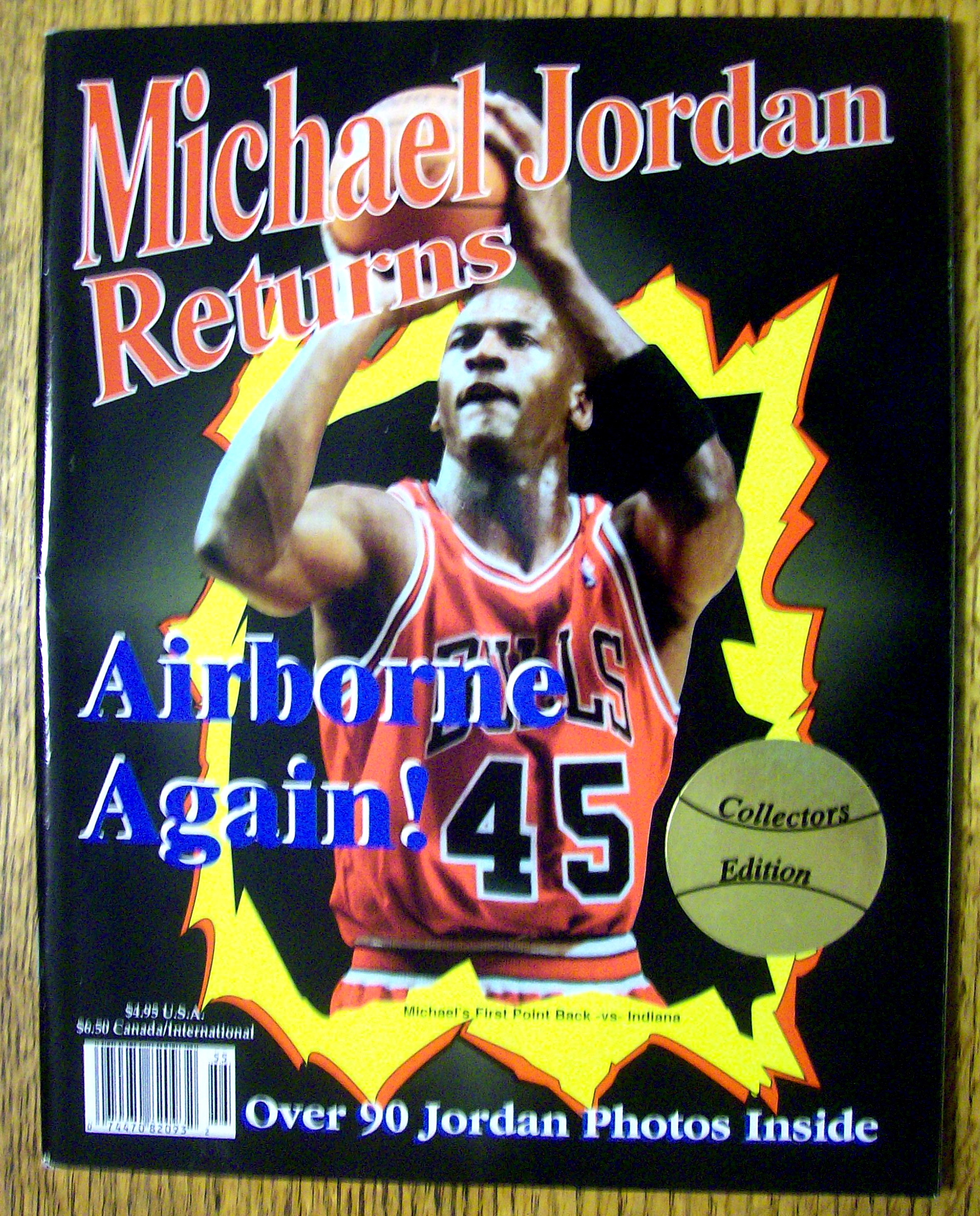 Michael Jordan Returns Magazine 1995 (Collector's Ed.)
