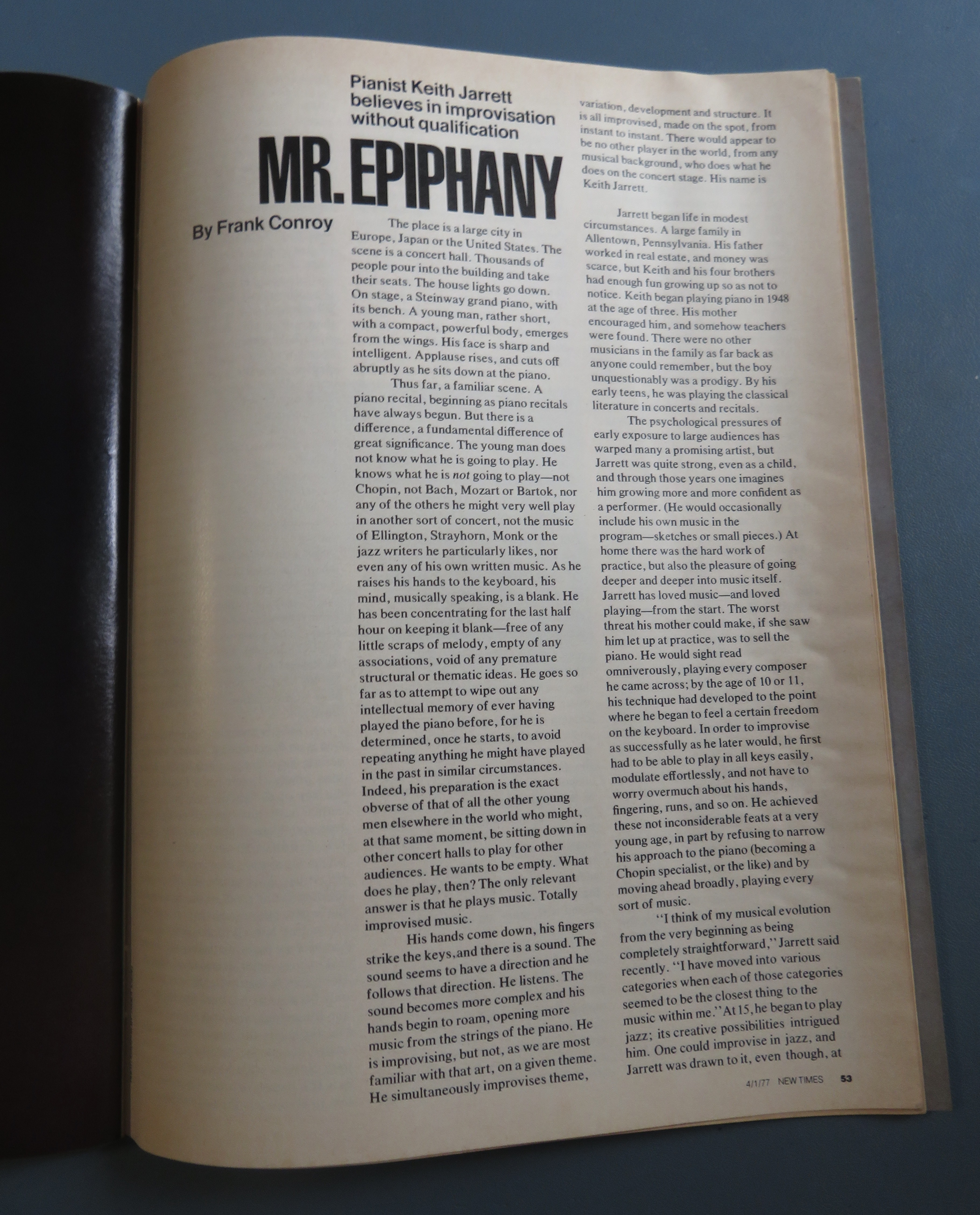 New Times Magazine April 1, 1977 King Case Reopened