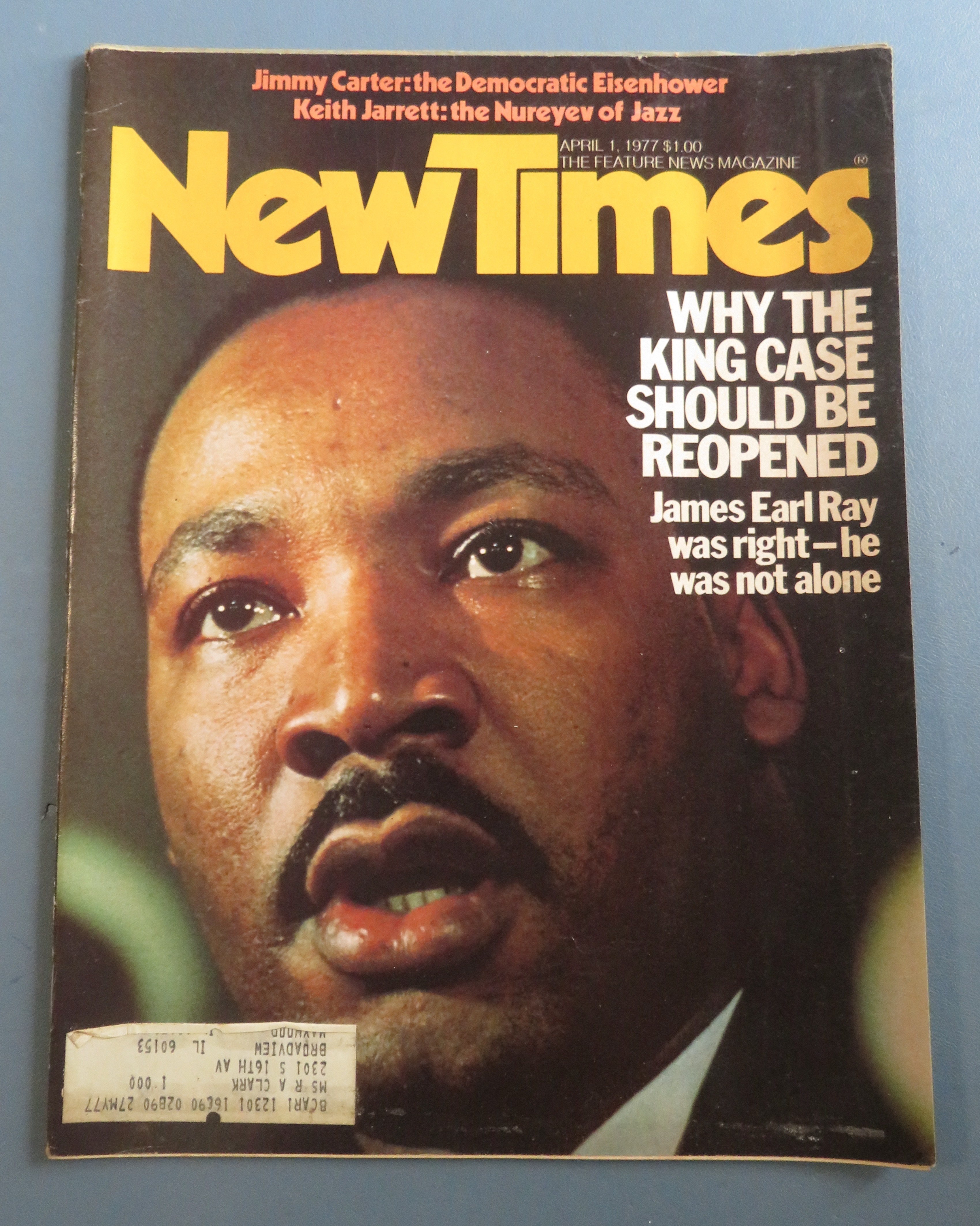 New Times Magazine April 1, 1977 King Case Reopened