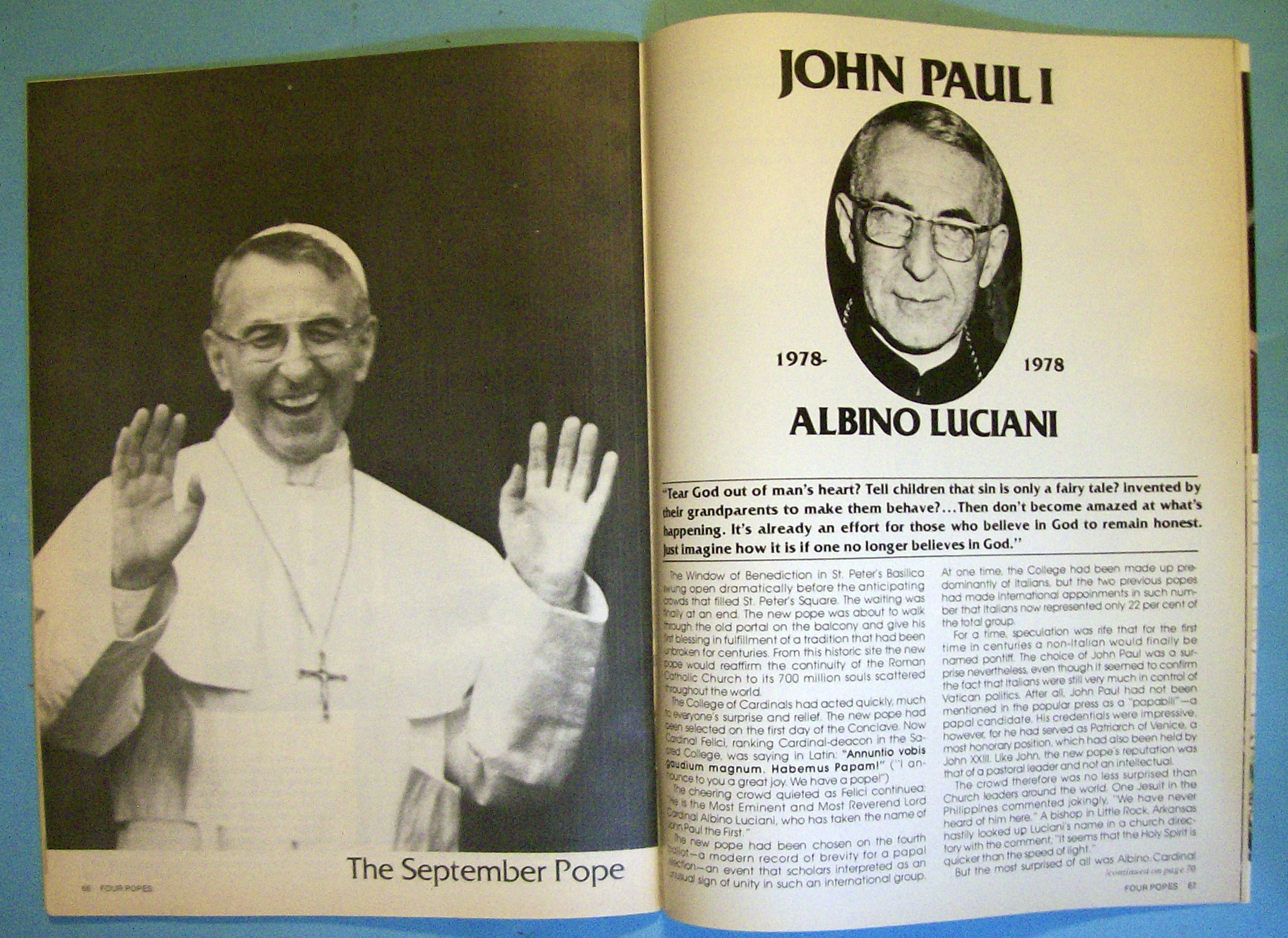 Four Popes Magazine March 1979 Keepers Of Faith