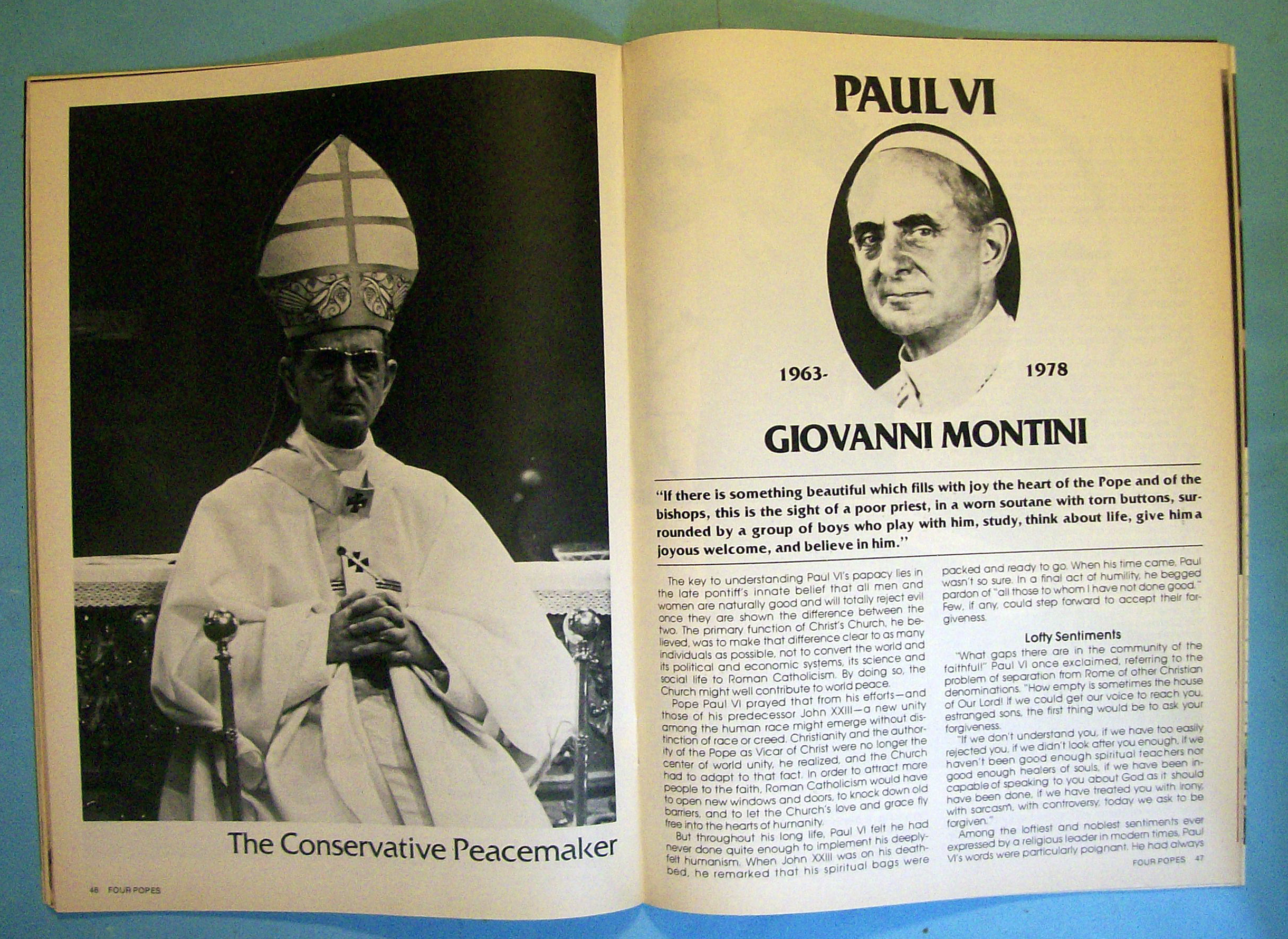 Four Popes Magazine March 1979 Keepers Of Faith