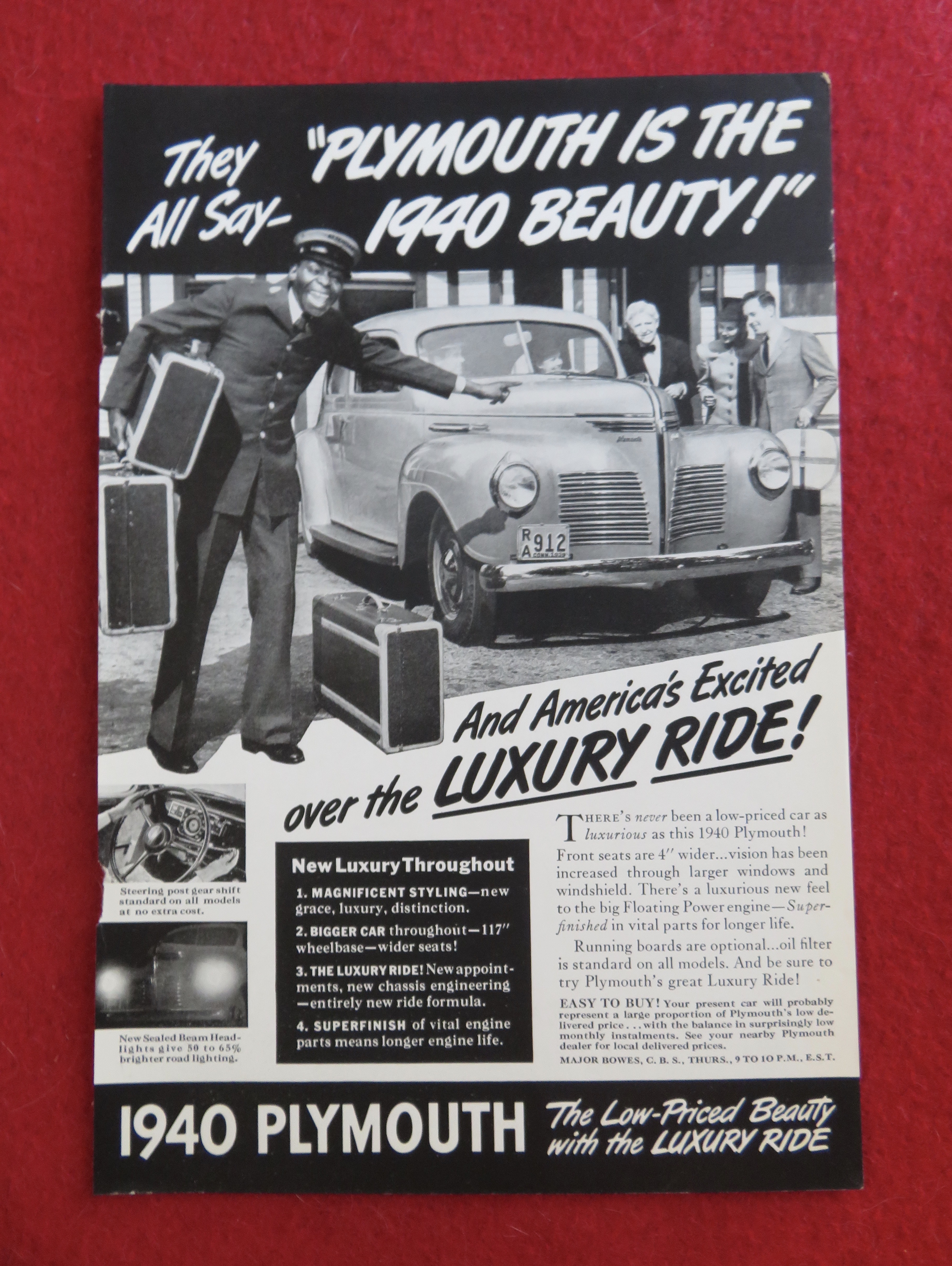 1939 Plymouth Automobile with 1940 Beauty