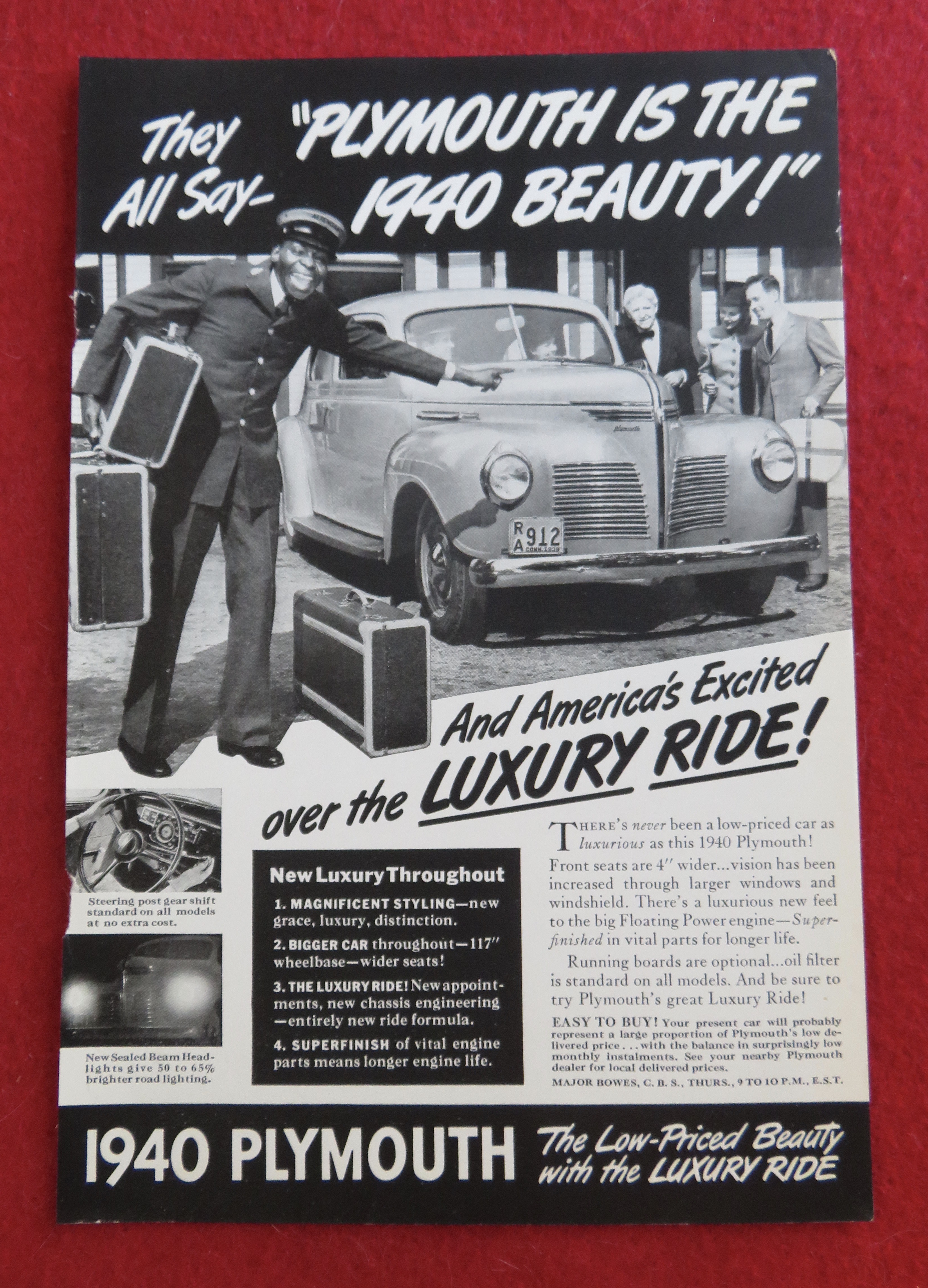 1939 Plymouth Automobile with 1940 Beauty