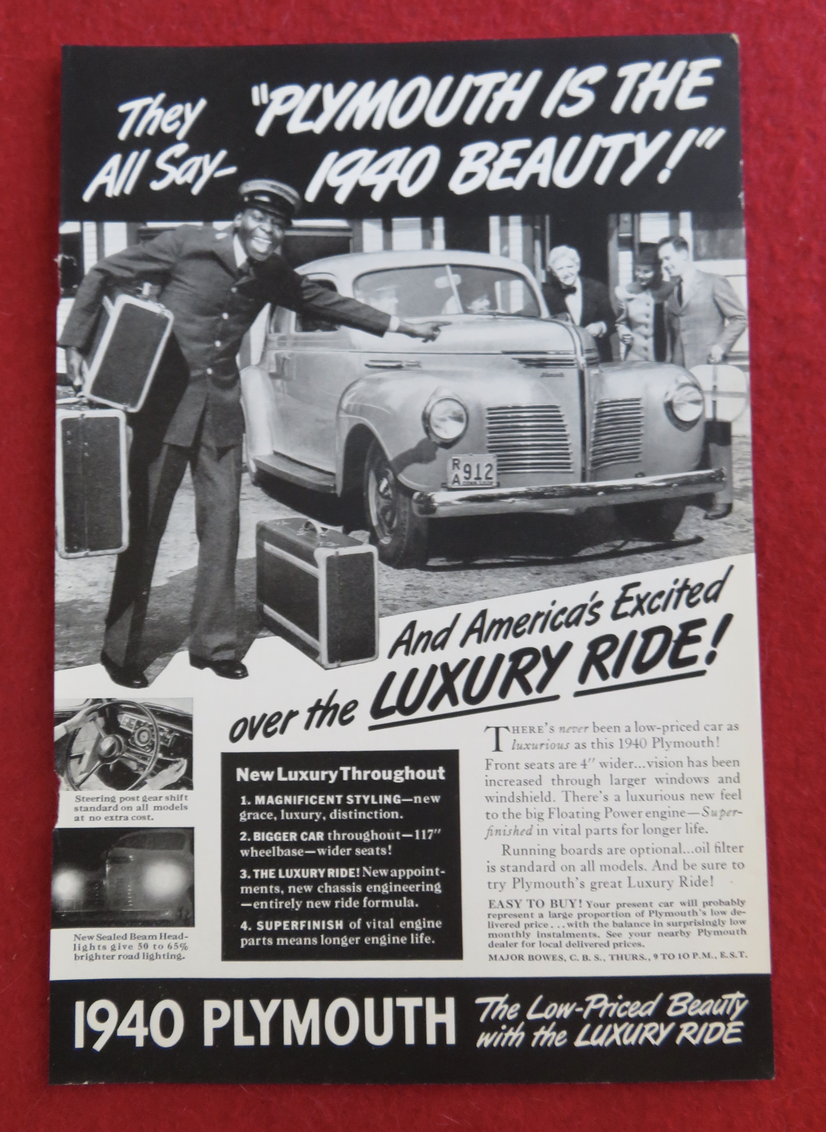 1939 Plymouth Automobile with 1940 Beauty