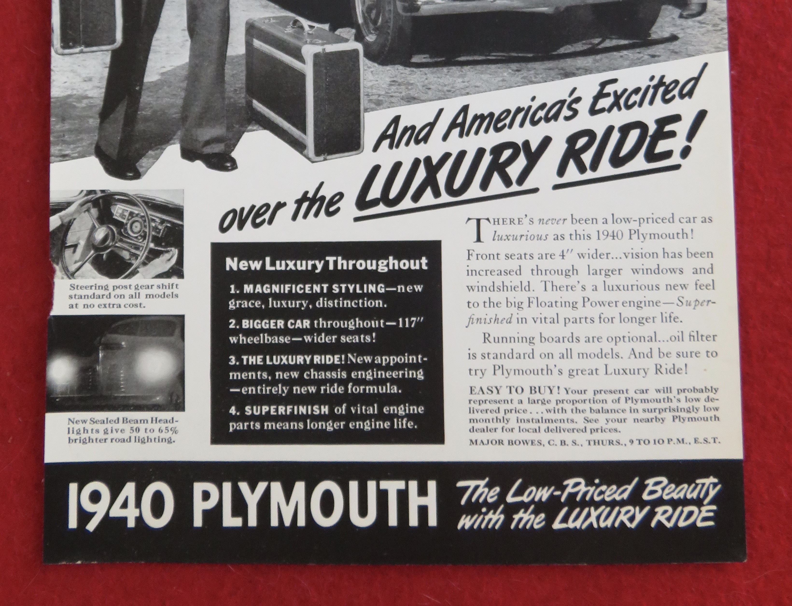 1939 Plymouth Automobile with 1940 Beauty