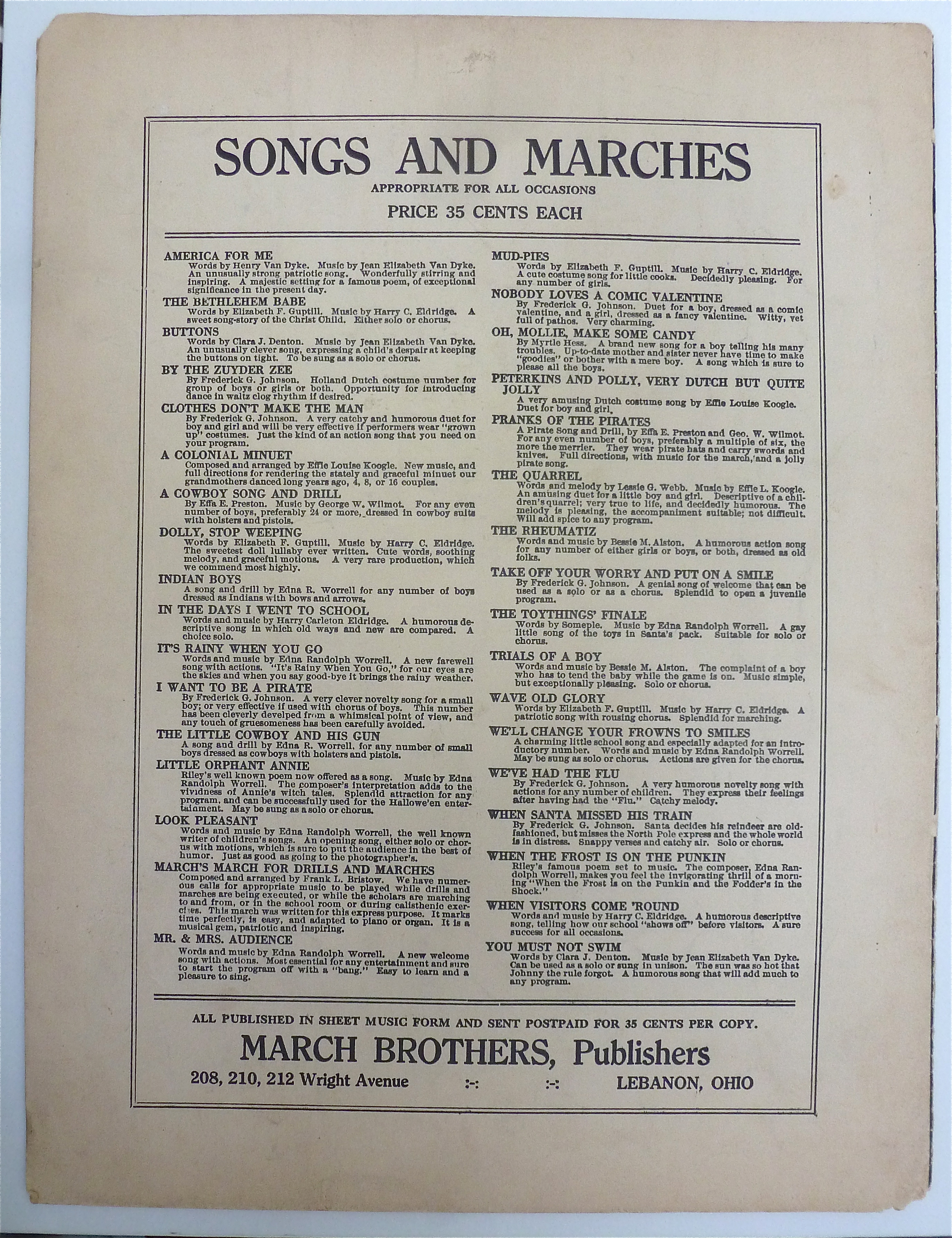 Sheet Music Of 1906 A Colonial Minuet