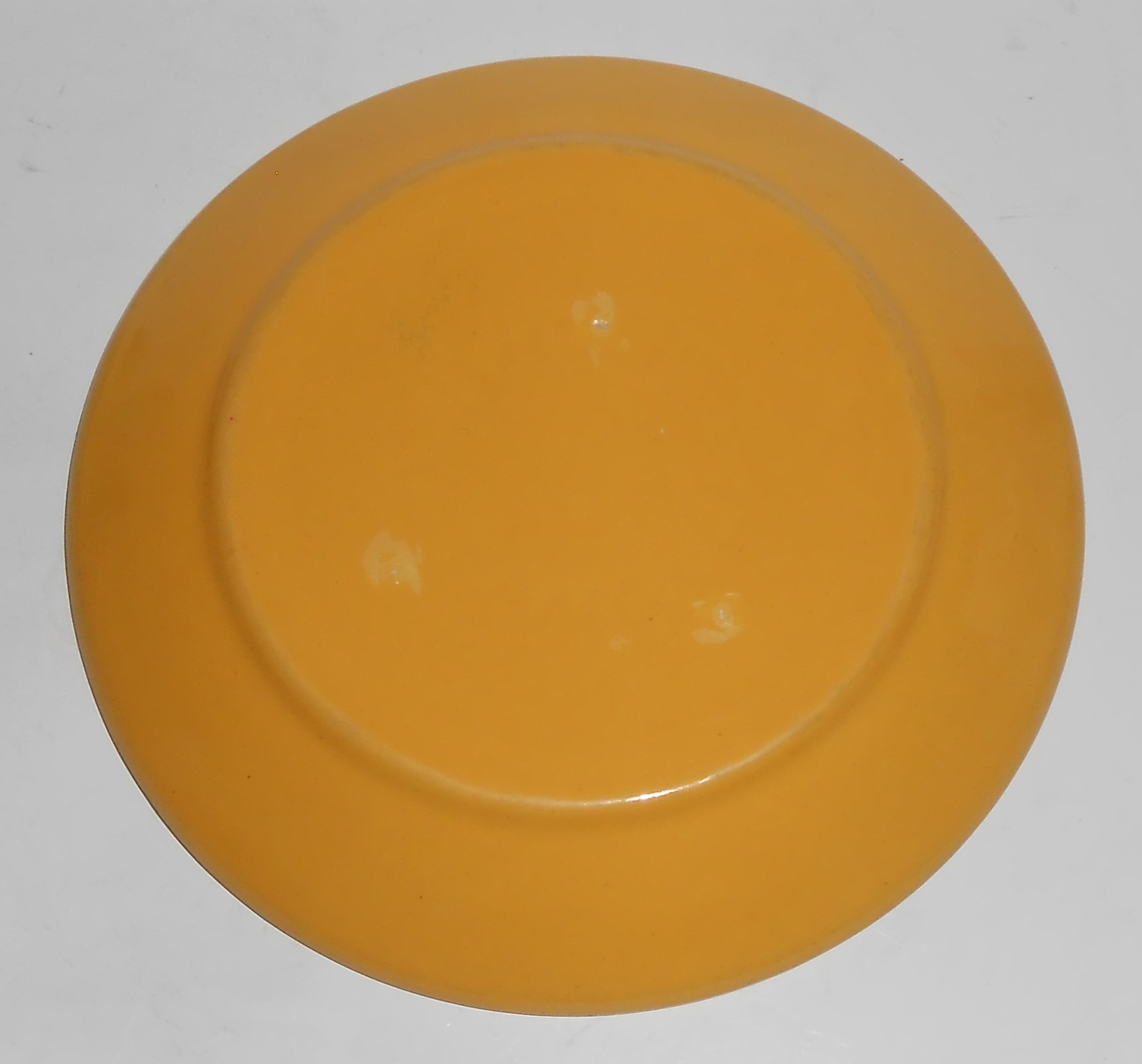 Bauer Pottery Ring Ware Yellow Bread Plate