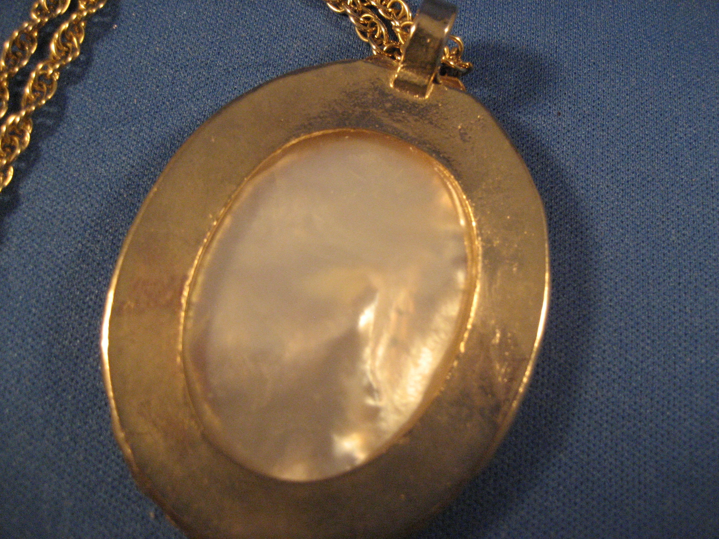 Eastern Star Mother of Pearl Pendant and Chain