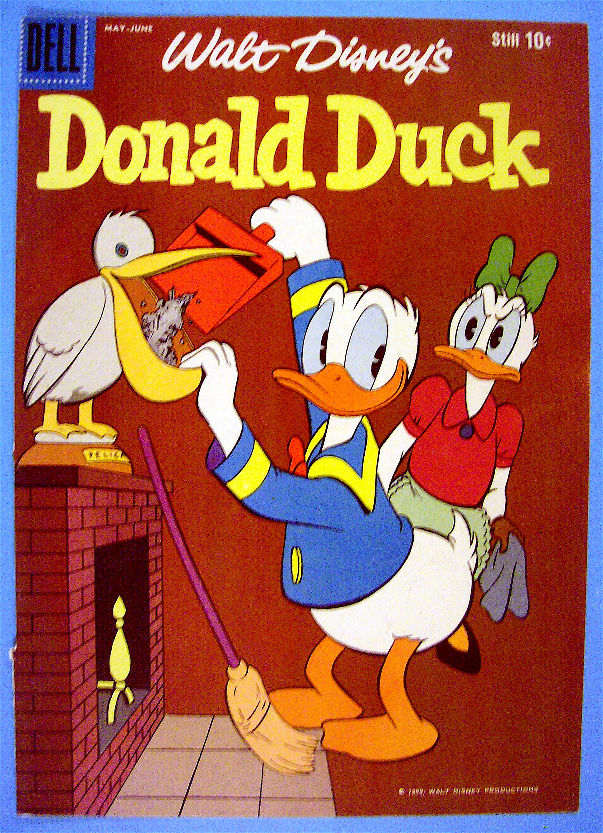 Donald Duck Comic Cover May-June 1959 Donald & Daisy