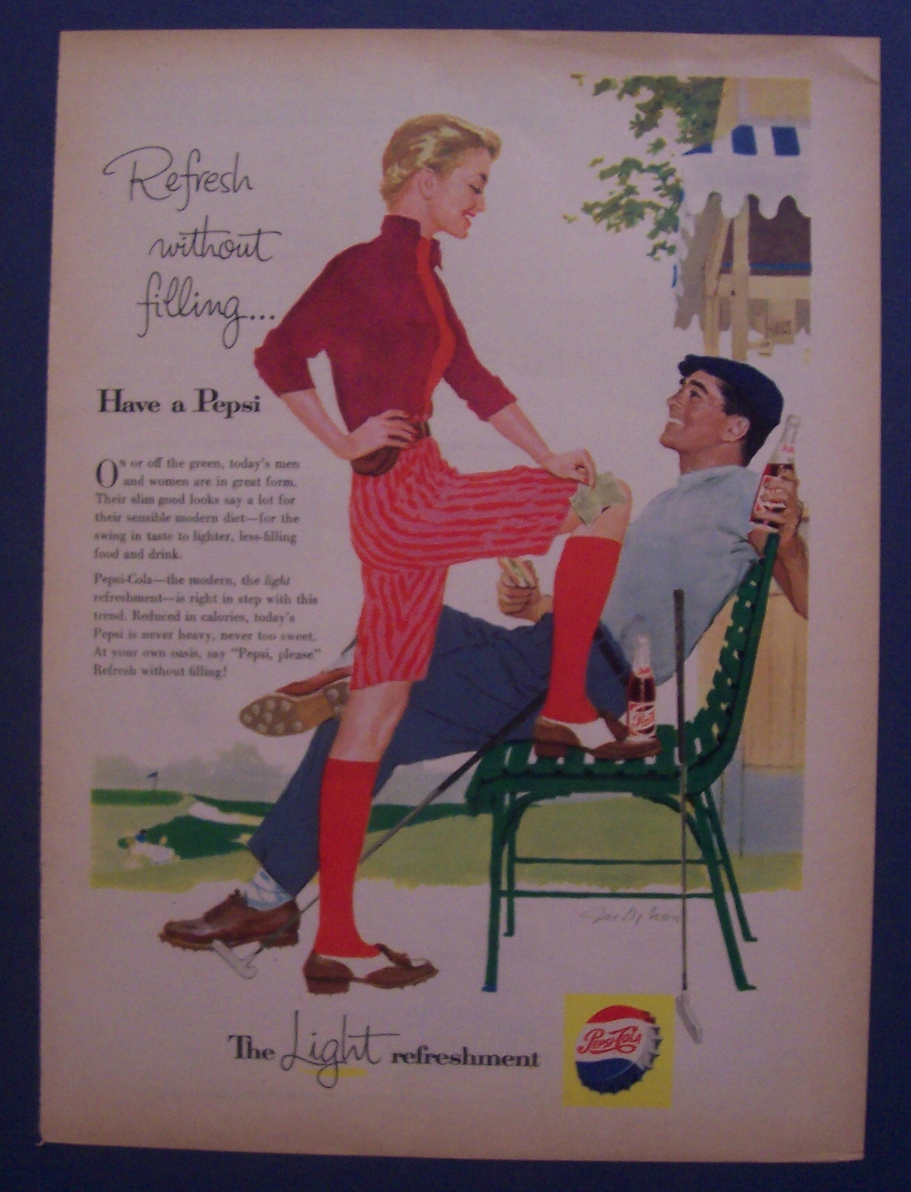 Vintage Ad: 1957  Pepsi - Cola
