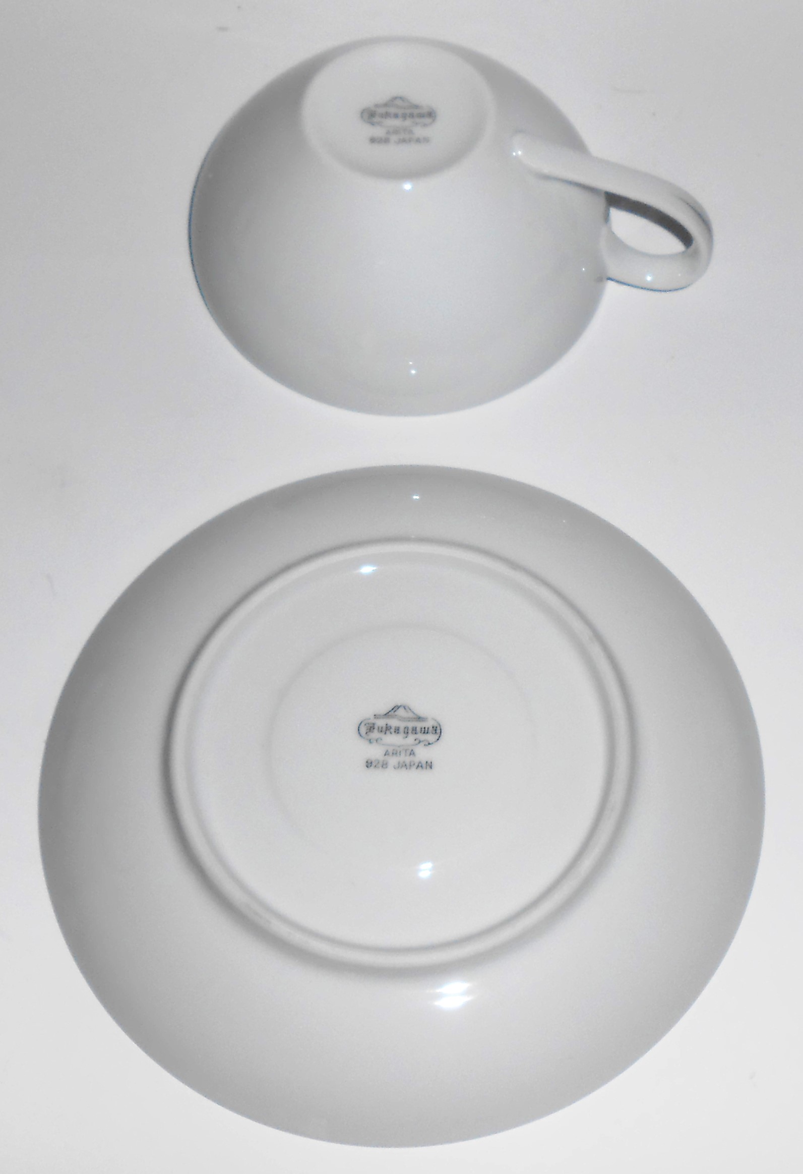 Fukagawa China Porcelain 928 Silver Wheat Platinum Band