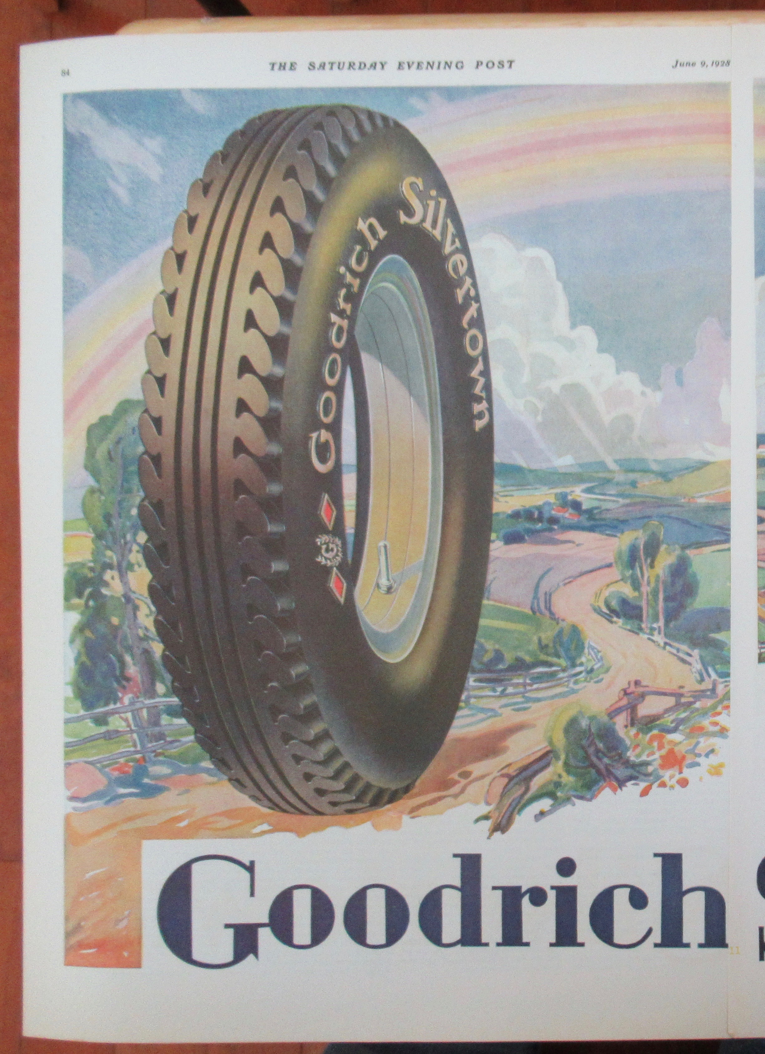 1928 Goodrich Tires with Goodrich Silvertown Tires