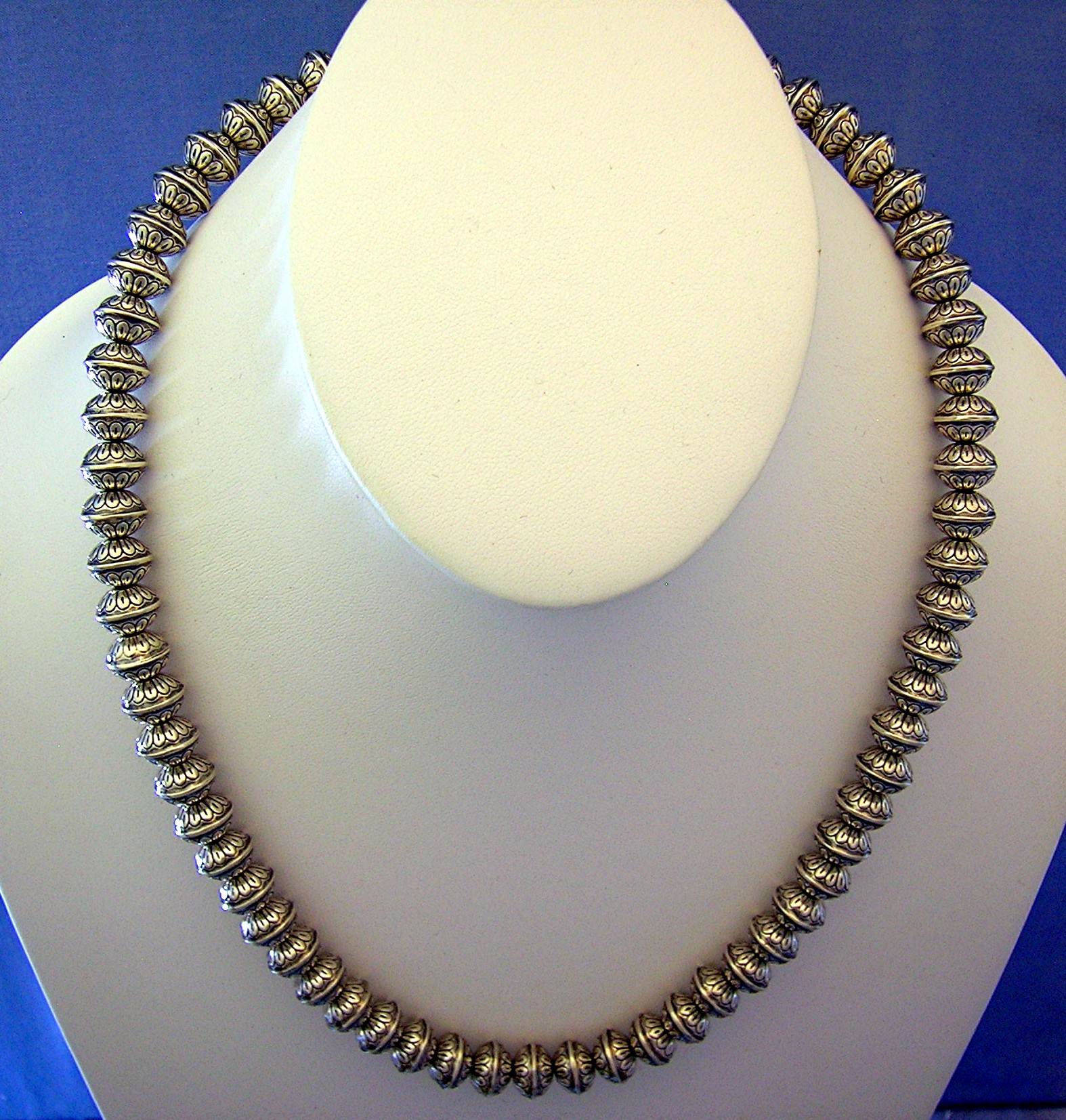 Navajo Pearls Sterling Silver Signed ARTIE MONTY