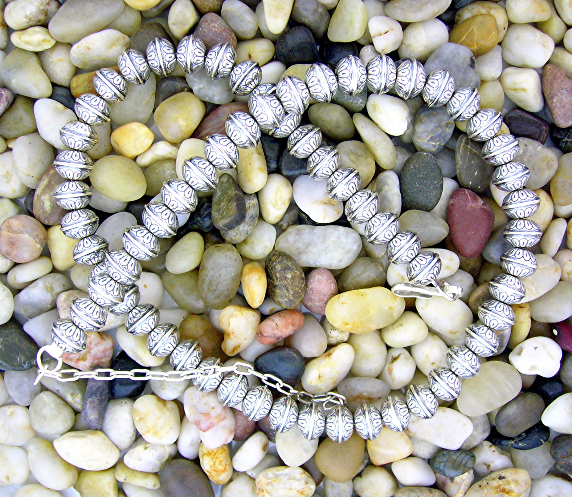 Navajo Pearls Sterling Silver Signed ARTIE MONTY