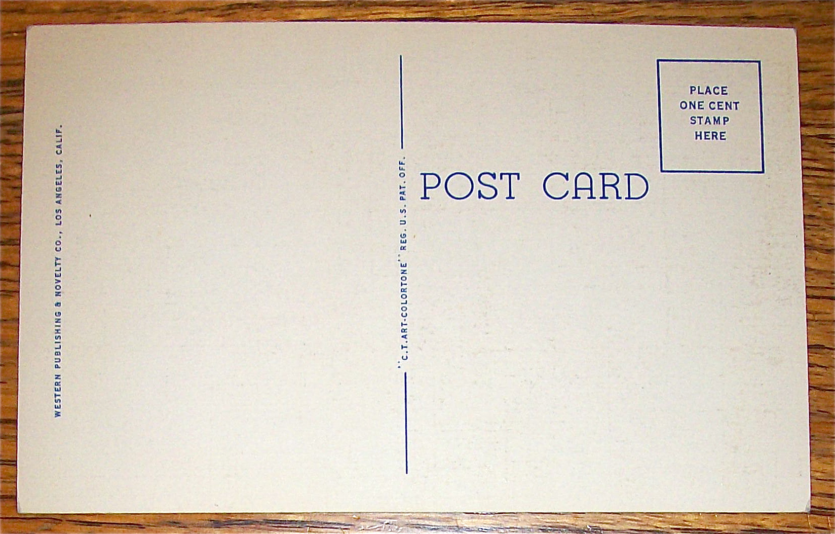 Husband And Wife Arriving In California Postcard