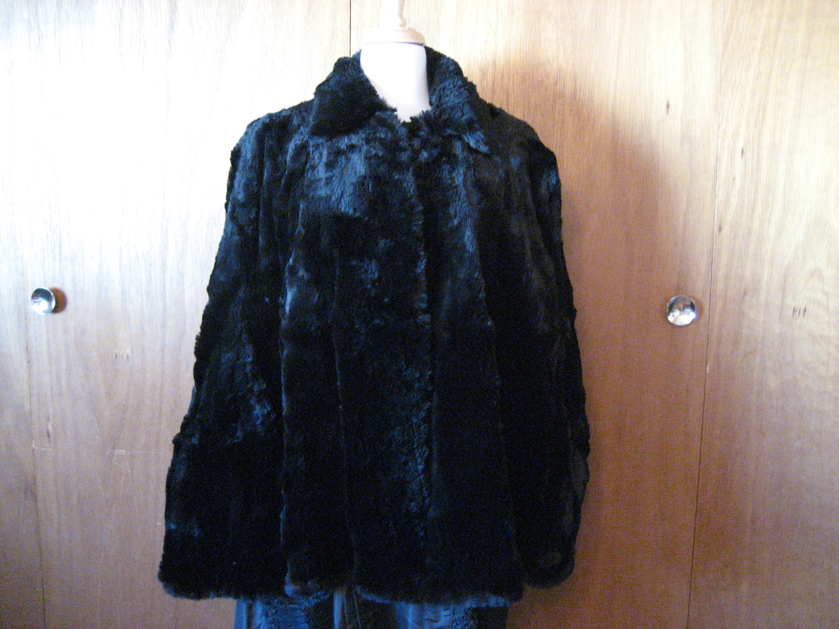 Satin Lined Fur Cape