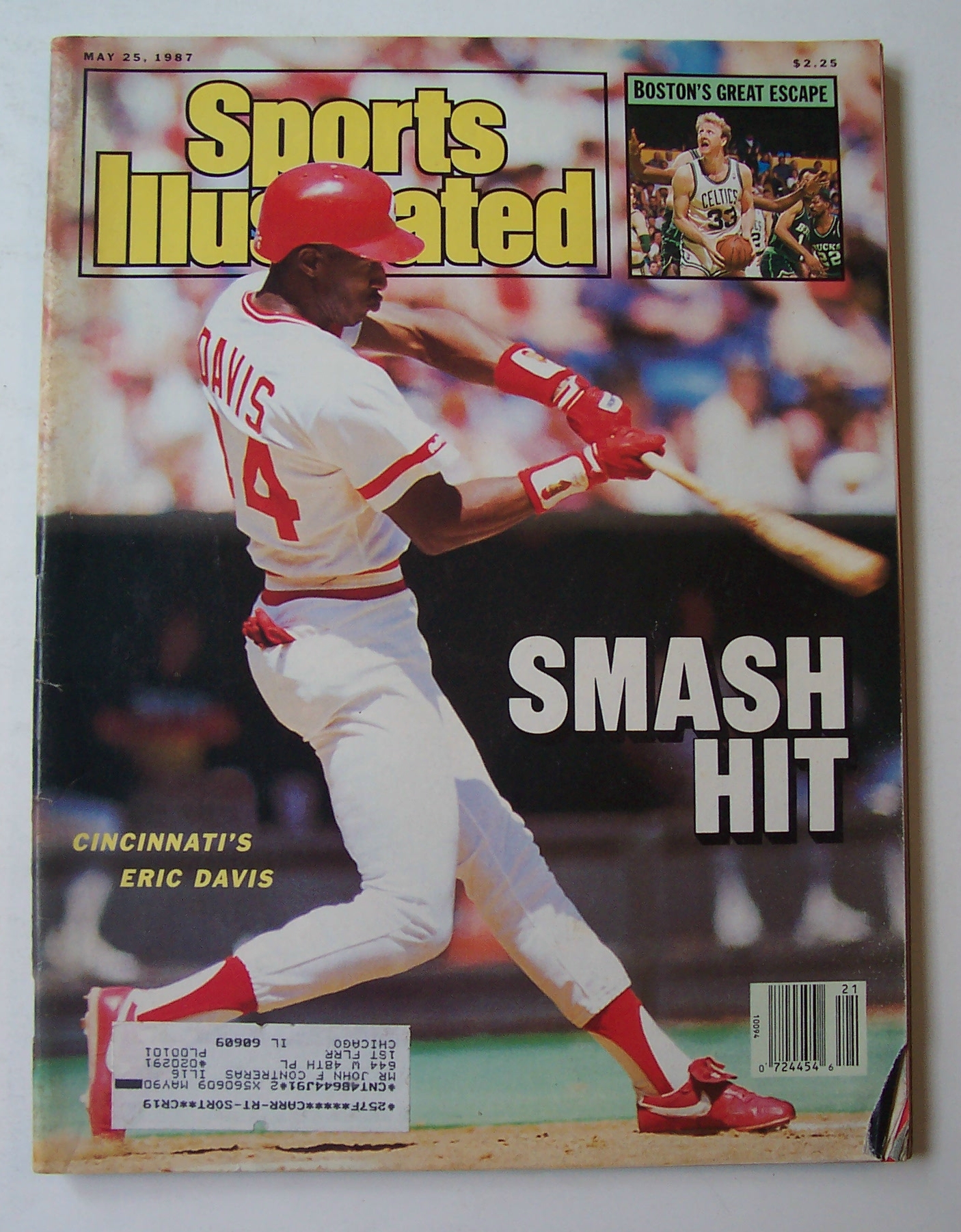 Sports Illustrated Magazine -May 25, 1987- Eric Davis