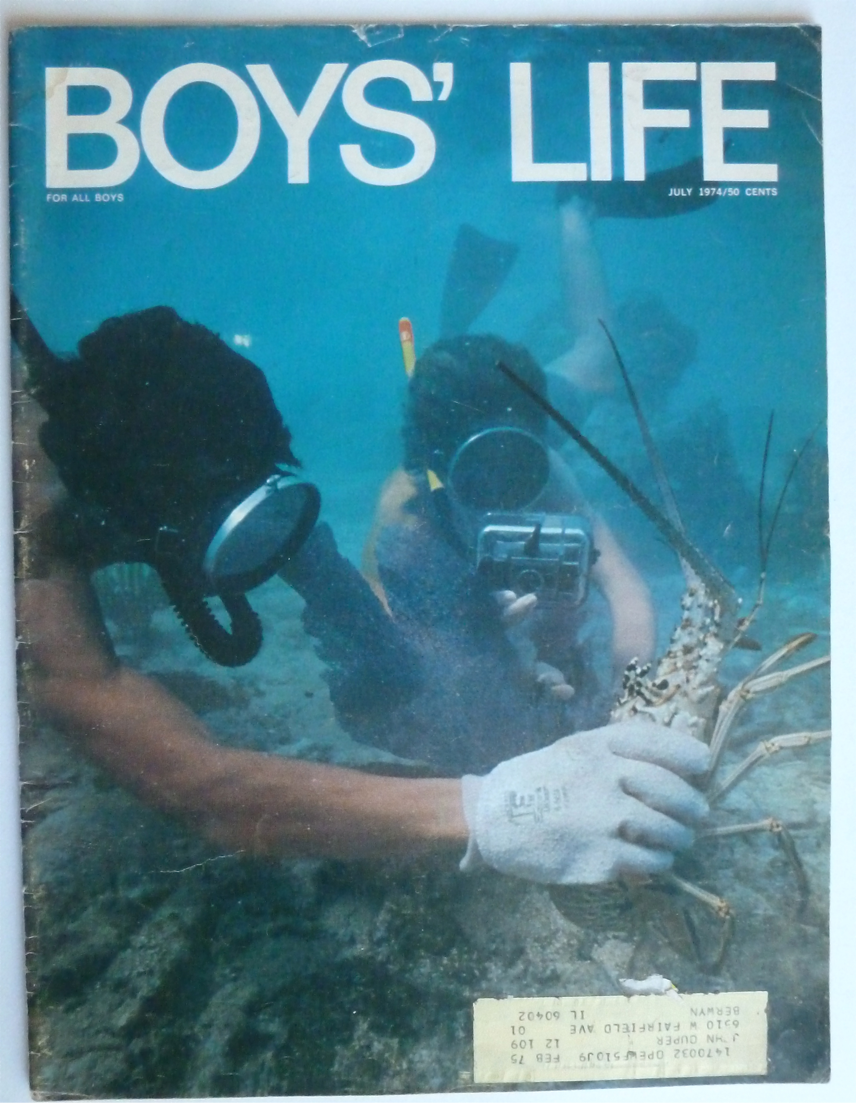 Boys Life Magazine July 1974 Key West Snorkel Adventure