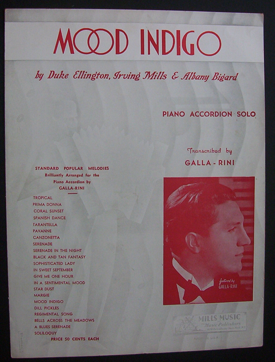 Sheet Music For 1931 Mood Indigo