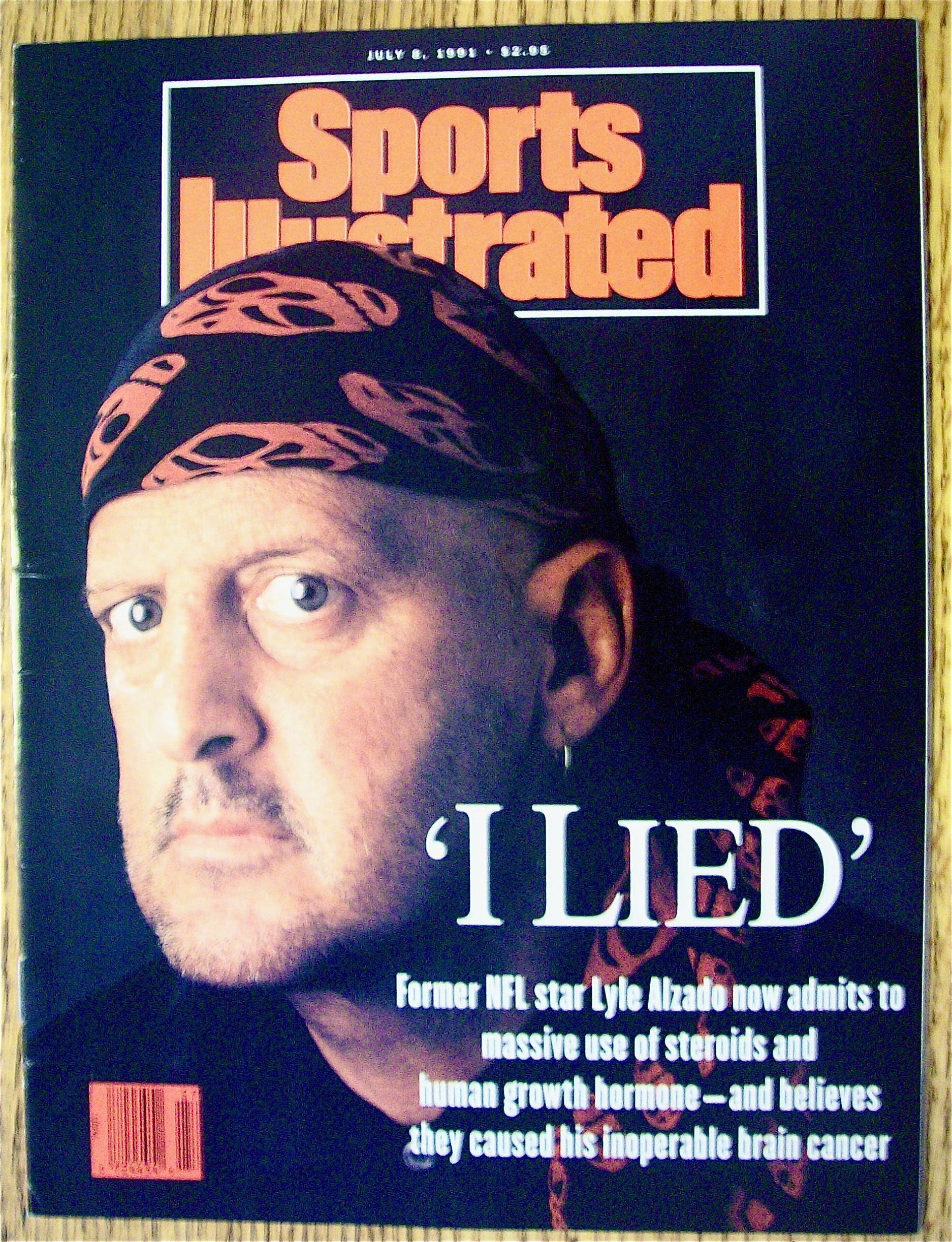 Sports Illustrated Magazine July 8, 1991 Lyle Alzado