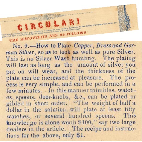 1855 Advertising Broadside