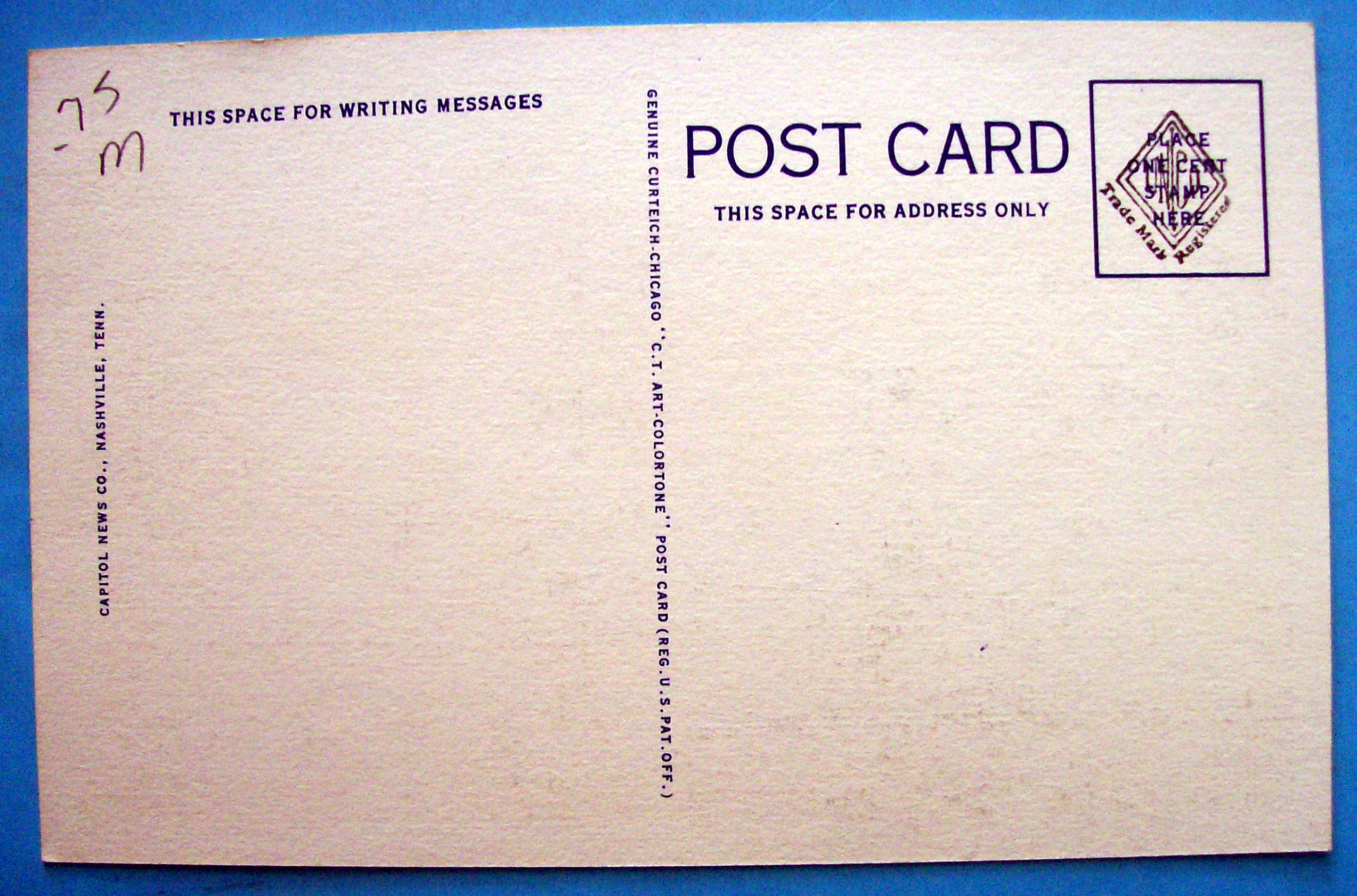 Library of General Andrew Jackson Postcard