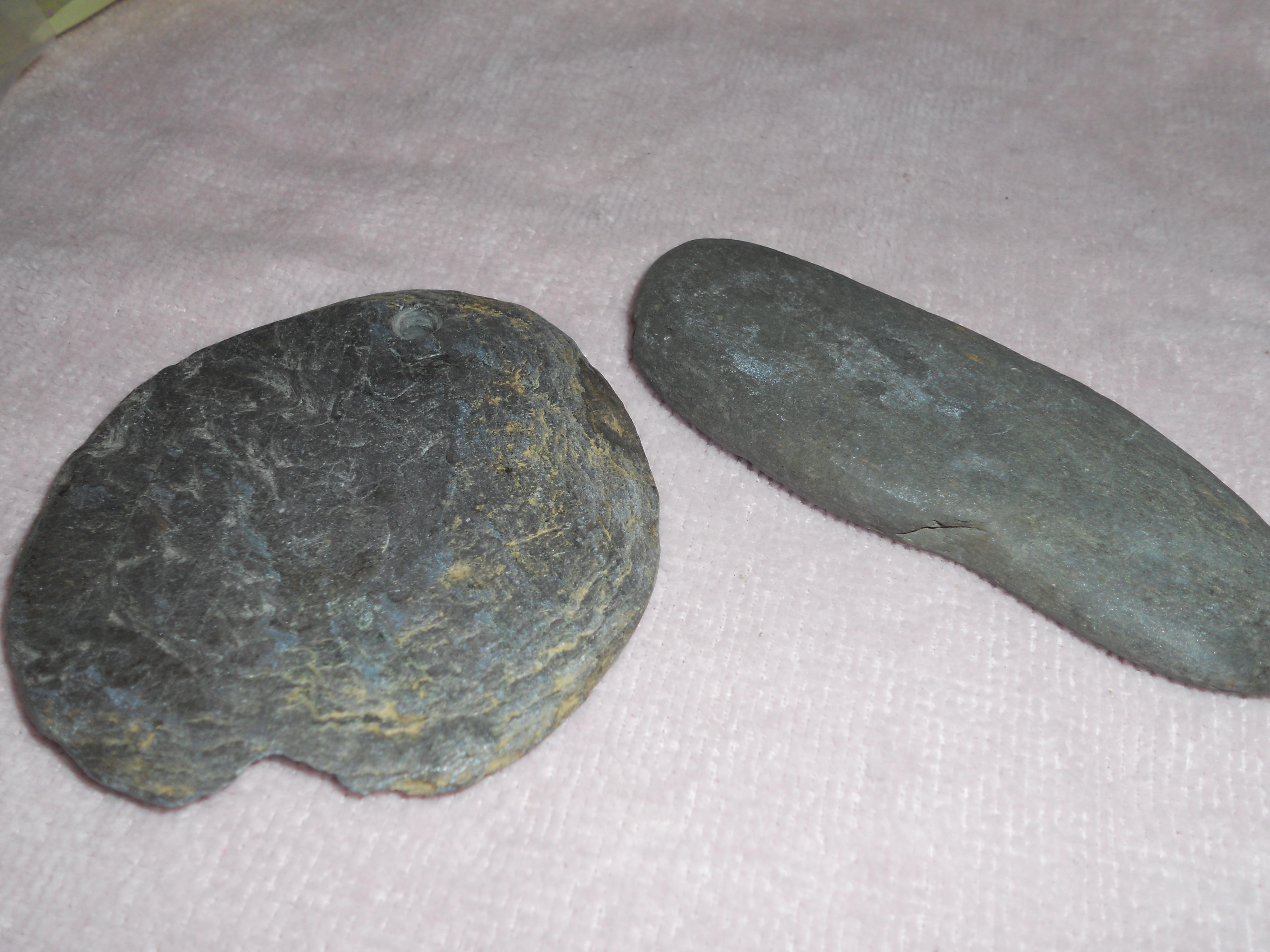 Etched Stones Pair Vermont 1905 and 1910