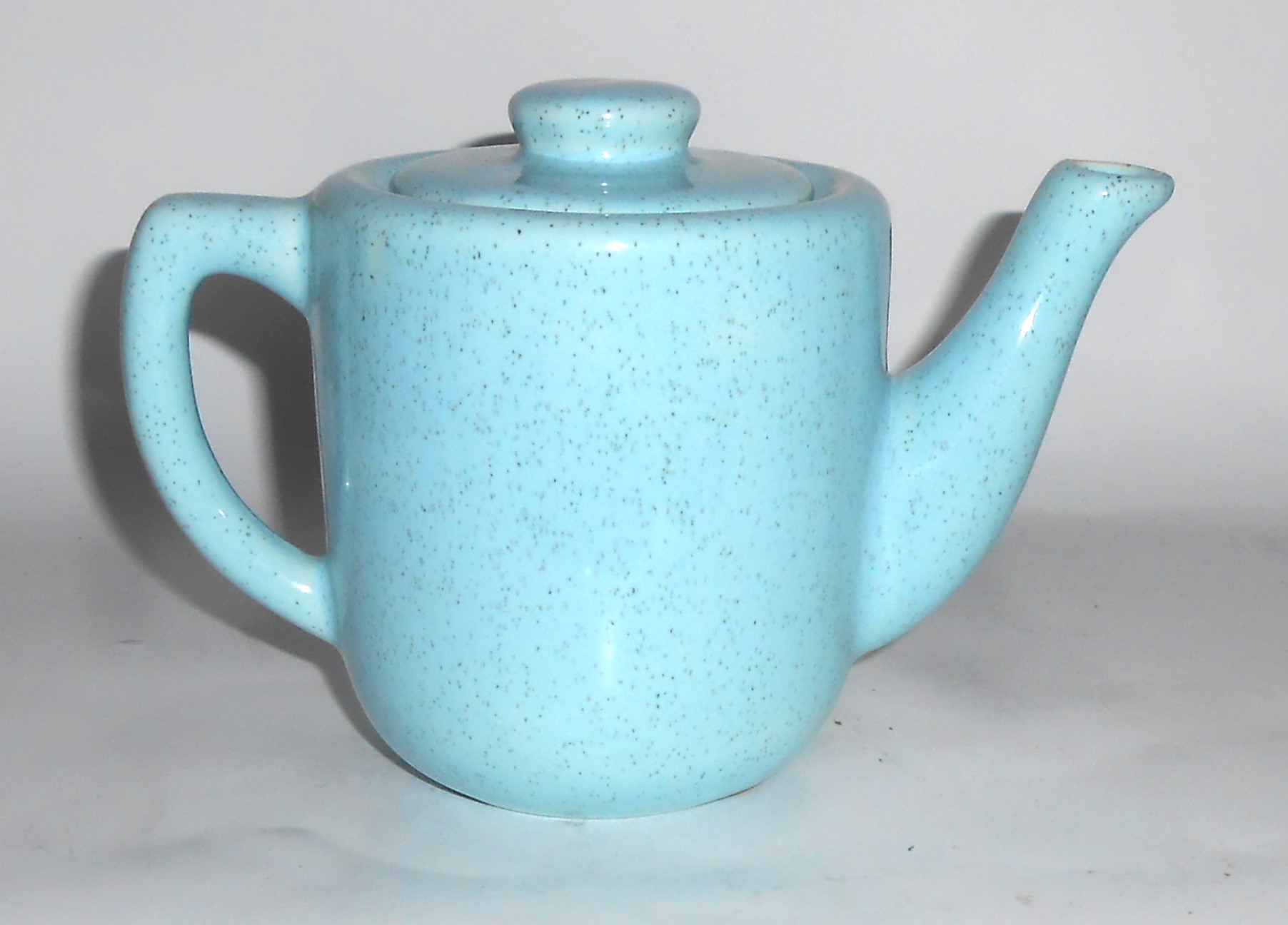 Bauer Pottery Monterey Moderne Blue Speckle 2-Cup Teap