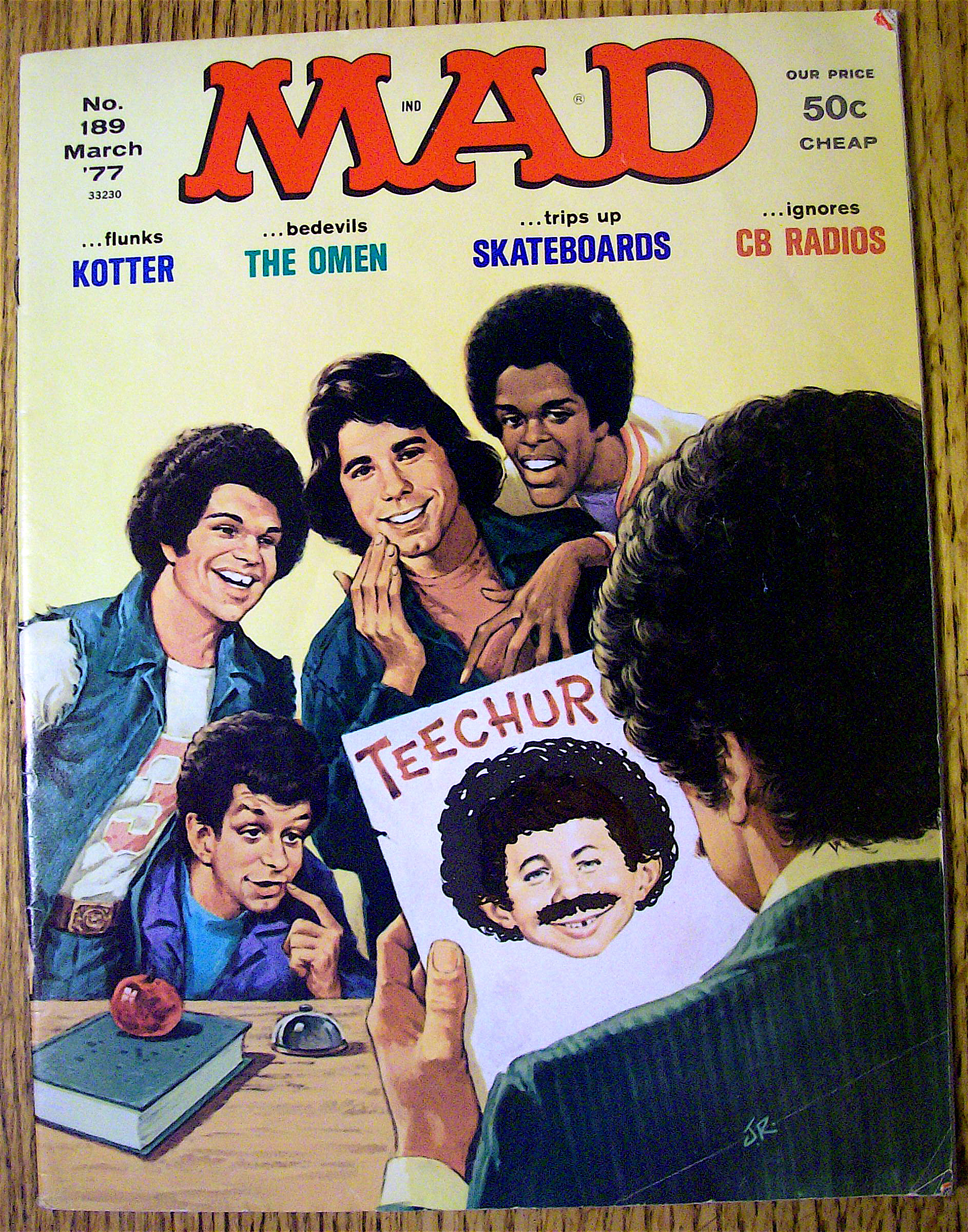Mad Magazine #189 March 1977 Welcome Back Kotter