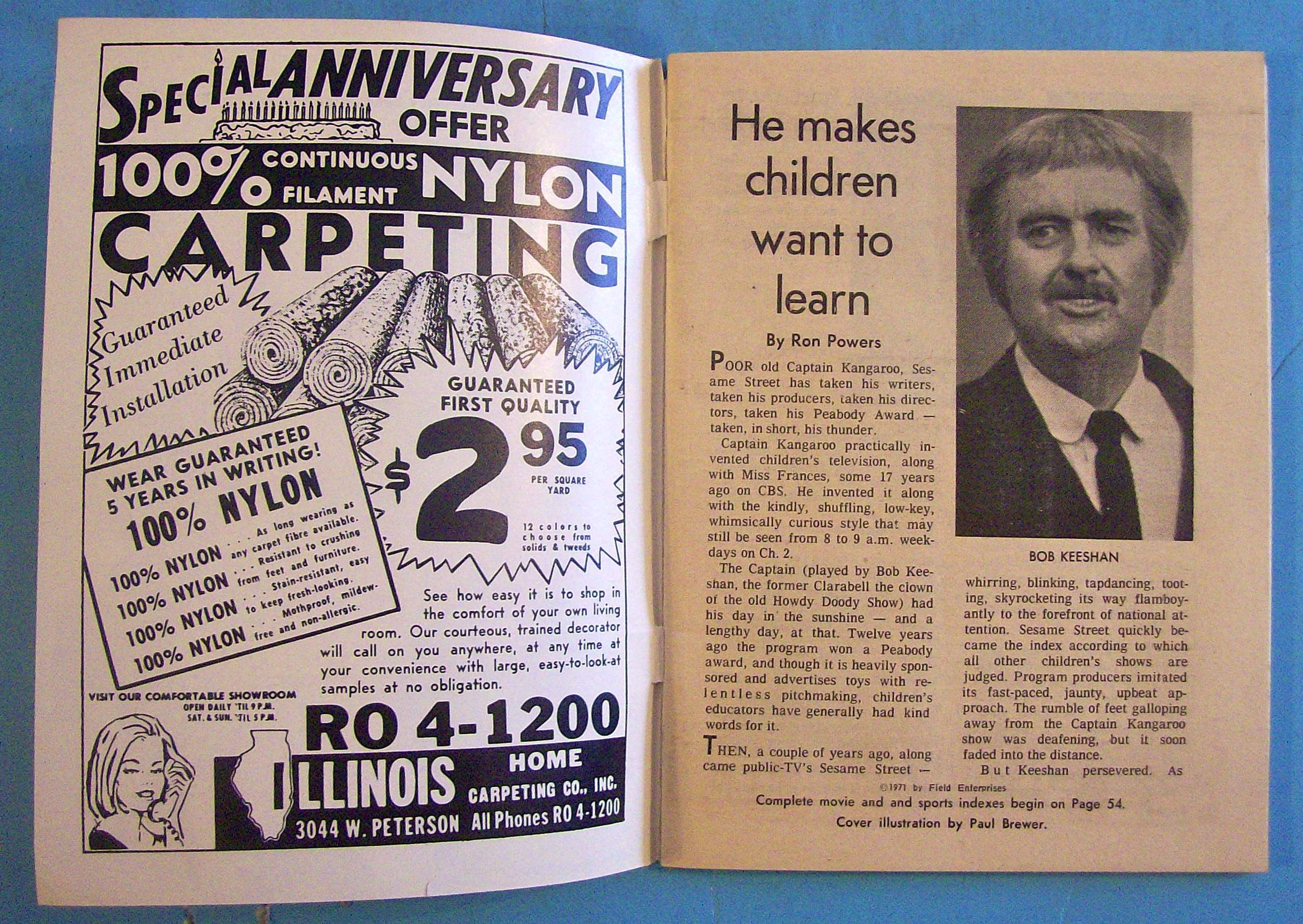 Tv Prevue February 14-20, 1971 Captain Kangaroo