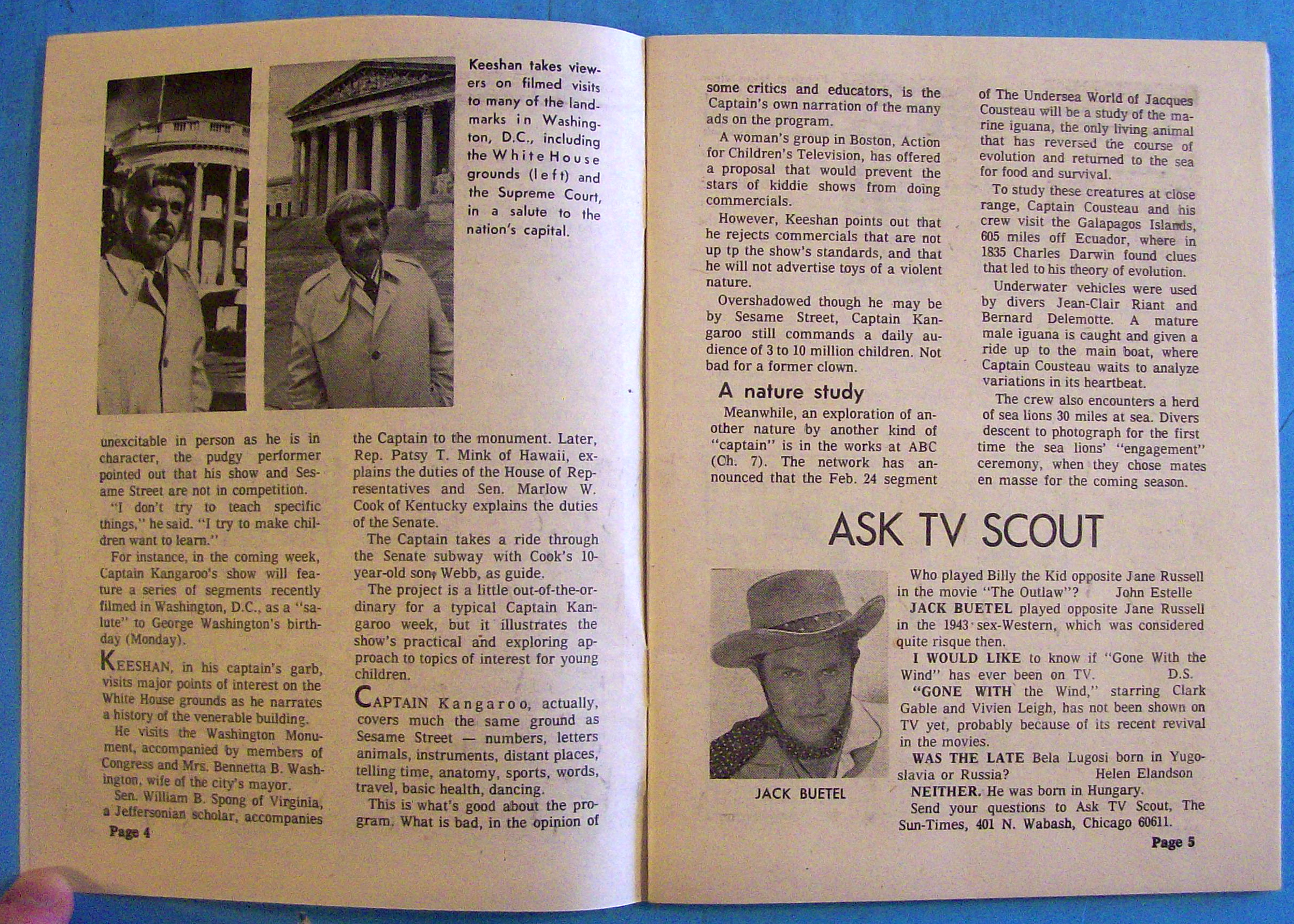 Tv Prevue February 14-20, 1971 Captain Kangaroo