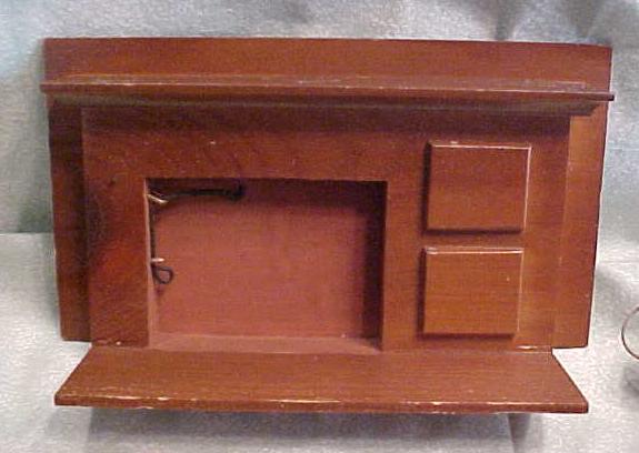 Dollhouse Fireplace Wood Country Style